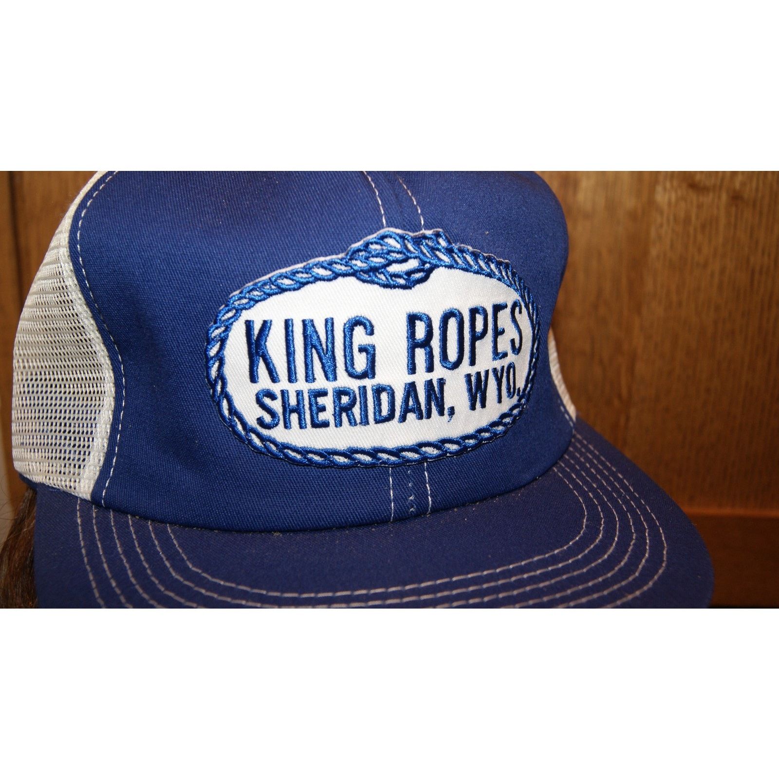 Vintage Vtg King Rope Sheridan Men's Mesh Trucker Hat K Products USA Size ONE SIZE - 2 Thumbnail
