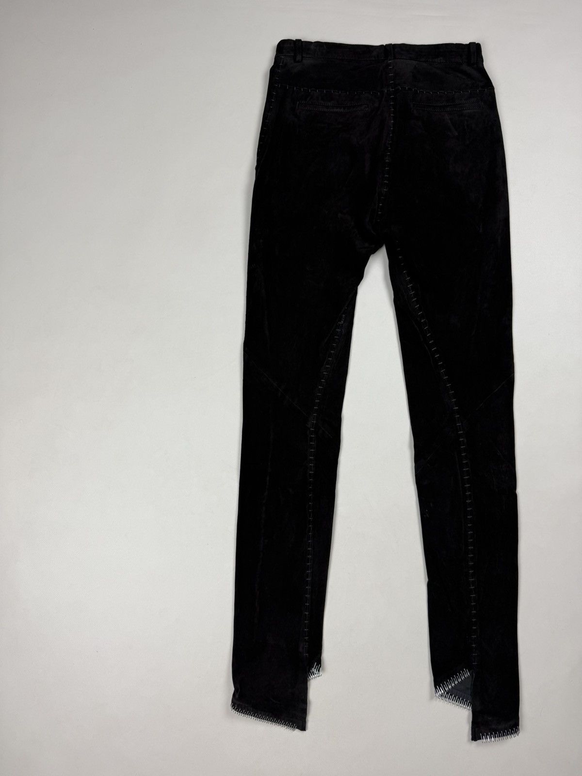 Isaac Sellam Experience Isaac Sellam Vigilante H21 Noir Leather Pants Trousers Size 25" / US 0 / IT 36 - 16 Thumbnail
