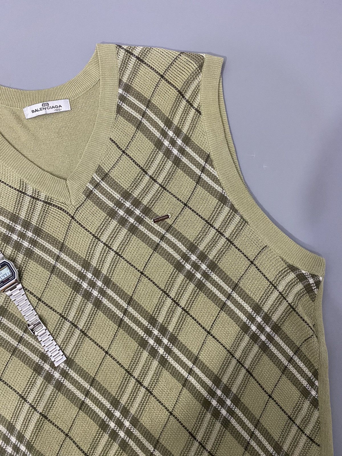 Balenciaga × Vintage 💥Stainless💥Balenciaga Vest Size US L / EU 52-54 / 3 - 6 Thumbnail