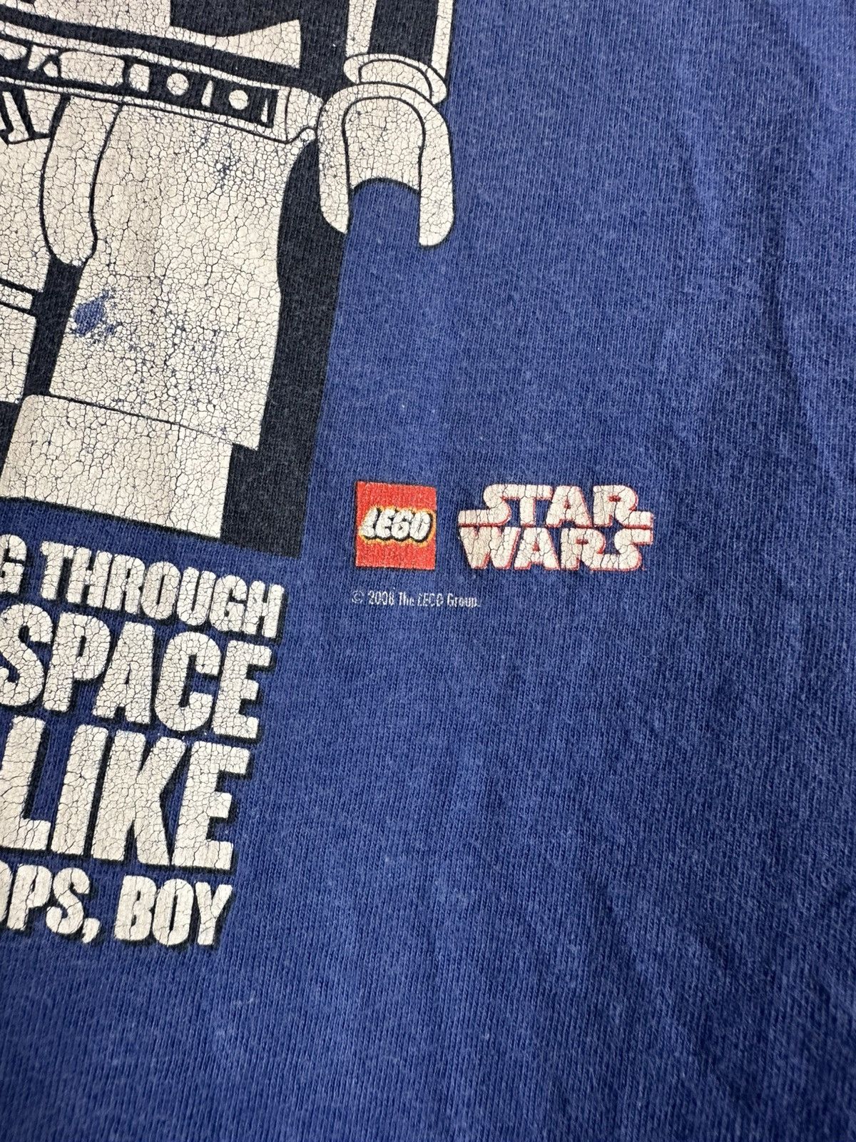 LEGO 🔥 Vintage 2008 Lego Star Wars Movie Cartoon Retro T Shirt Size US XL / EU 56 / 4 - 5 Thumbnail