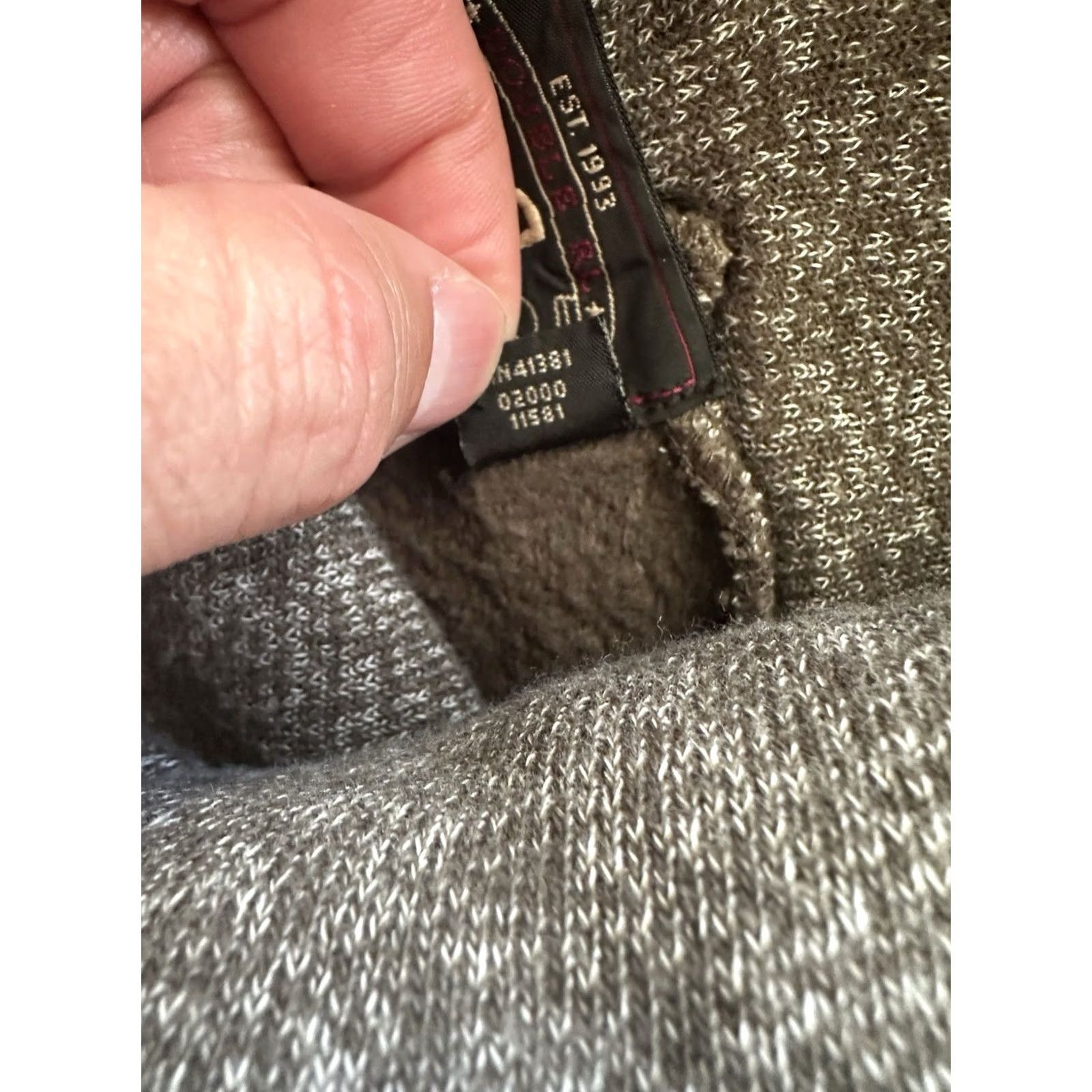 Olive RRL Ralph Lauren DOUBLE RL Cotton Linen Turtleneck Olive Gray Hoodie Size XXL Size US XXL / EU 58 / 5 - 5 Thumbnail