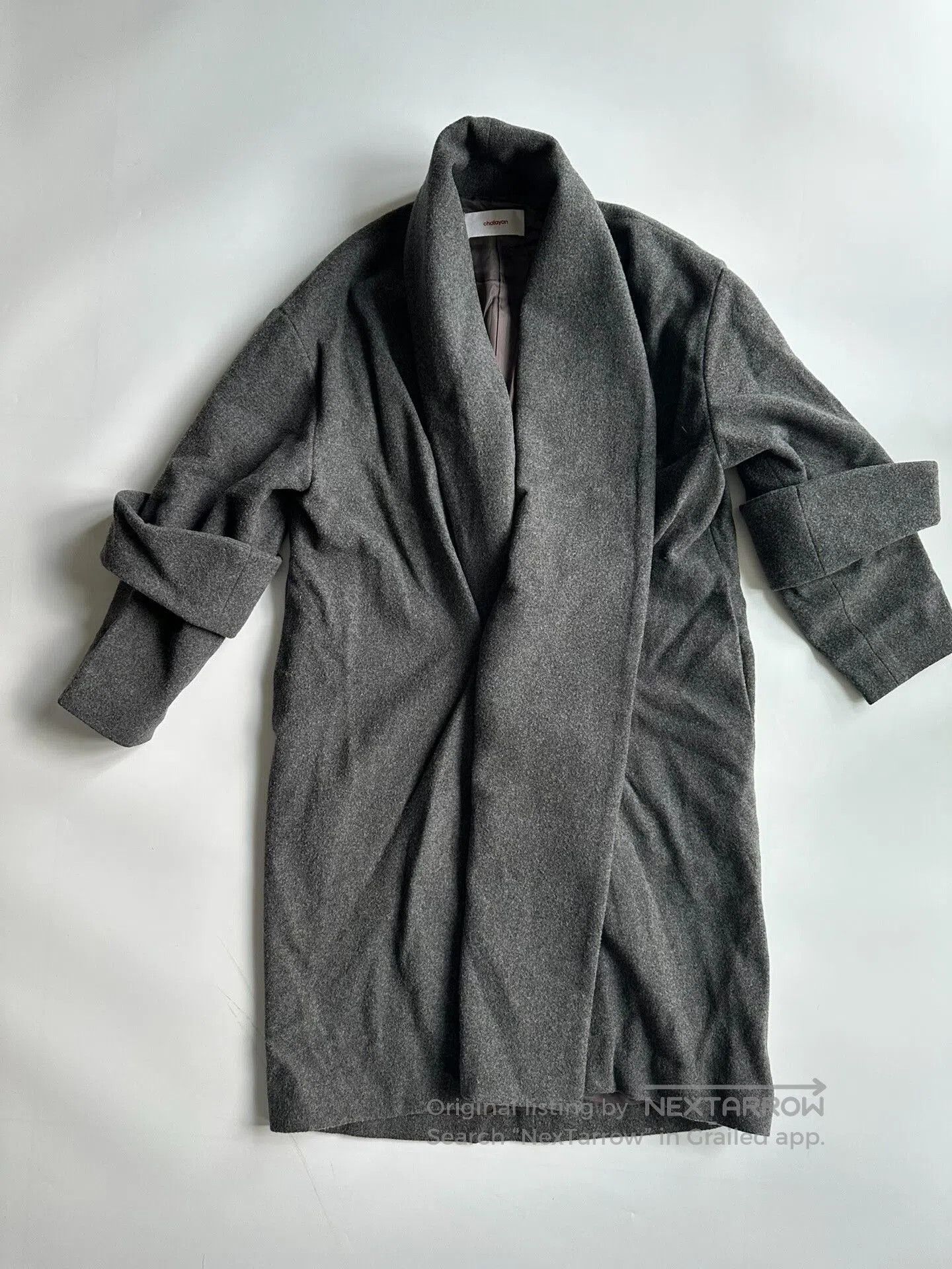 Hussein Chalayan Oversized Wool Coat by Hussein Chalayan. Size S / US 4 / IT 40 - 4 Thumbnail