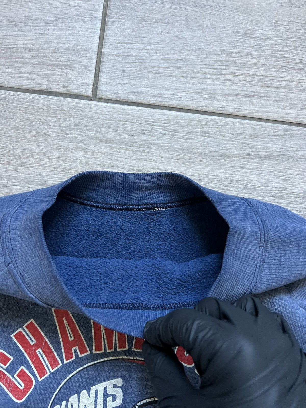 NFL Vintage 1986 Faded New York Giants NFL Super Sweatshirt Size US M / EU 48-50 / 2 - 11 Thumbnail