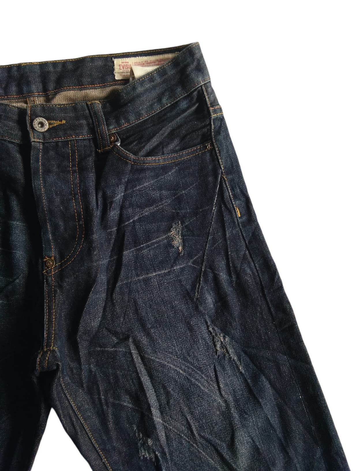 Rare💥Evisu Black Seagull Selvedge Jeans Denim🎌