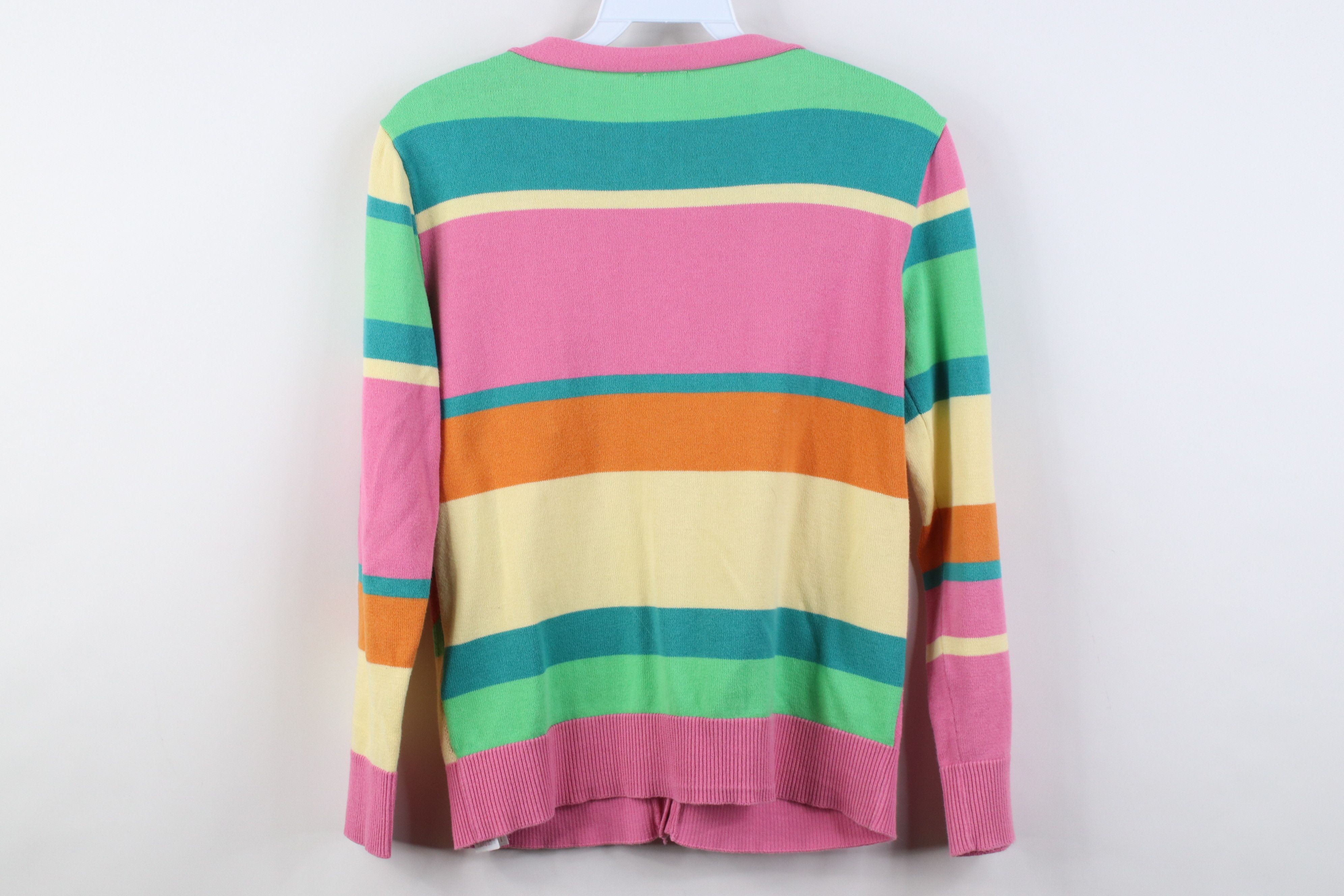 Disney Vintage Y2K Disney Tropical Tiara Knit Cardigan Sweater Size XL / US 12-14 / IT 48-50 - 11 Thumbnail