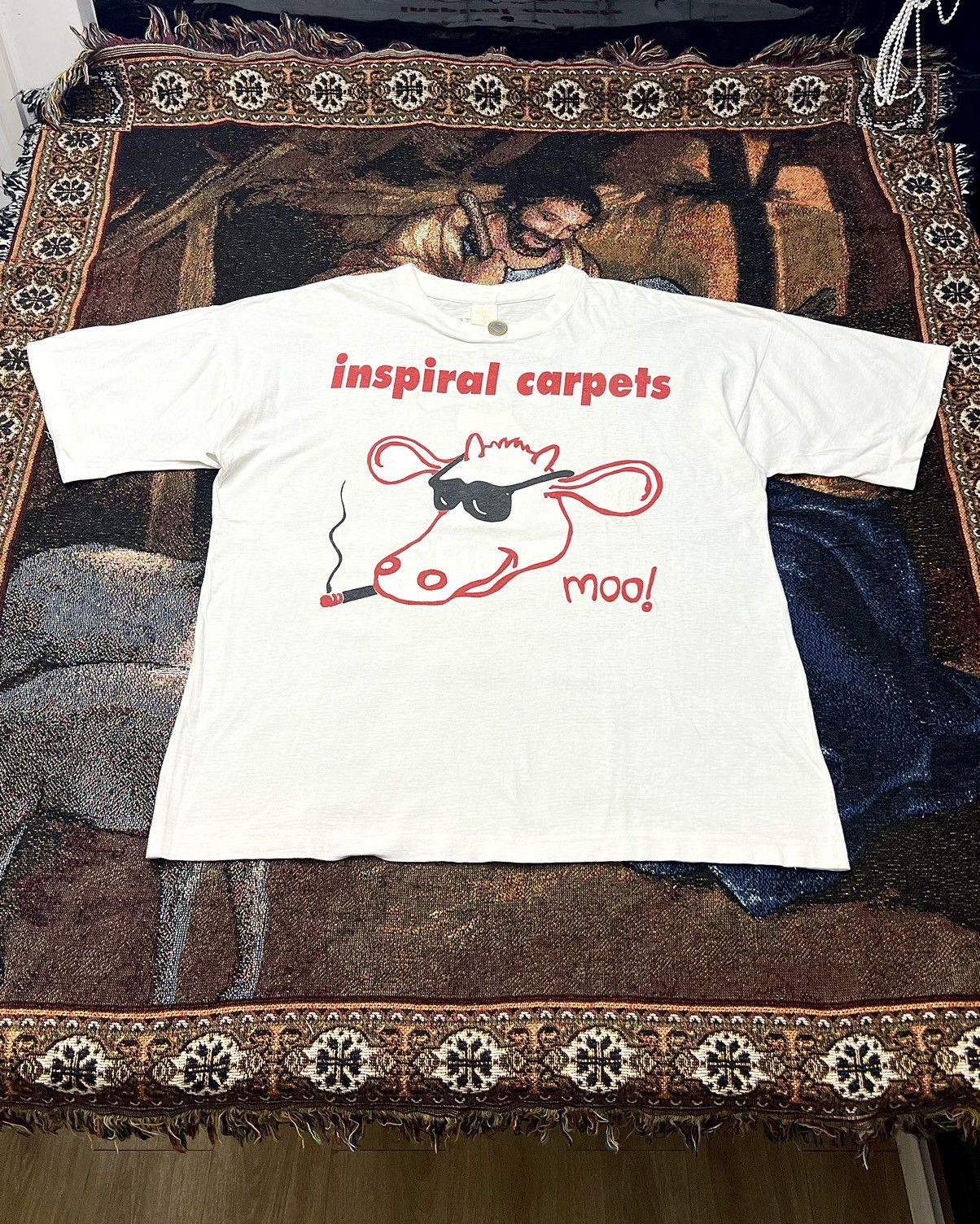 Vintage Rare Inspiral Carpets by Helter Skelter Tee Size US XL / EU 56 / 4 - 1 Thumbnail