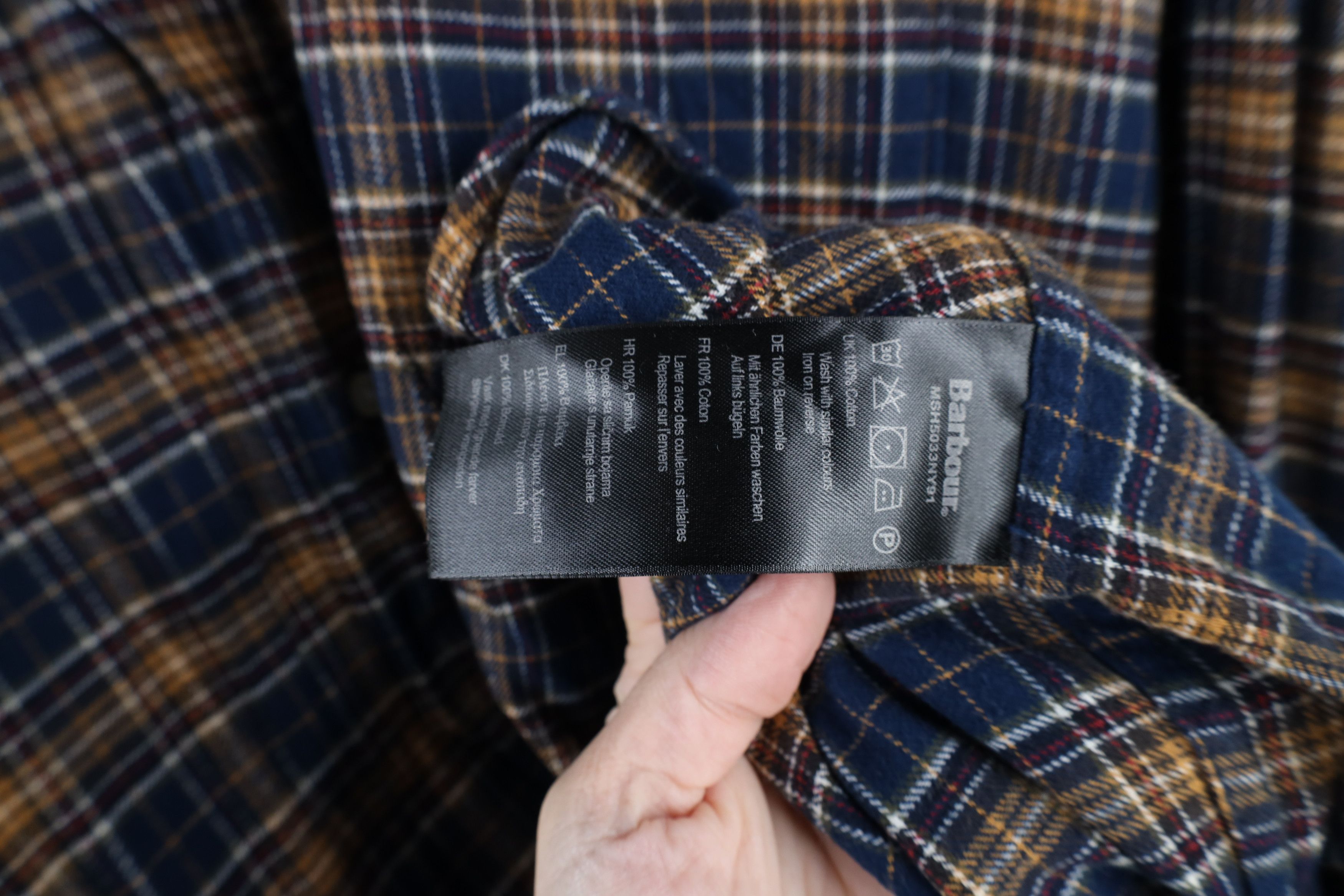 Barbour × Vintage Vintage Barbour Fit Collared Flannel Button Down Shirt Size US XXL / EU 58 / 5 - 10 Thumbnail