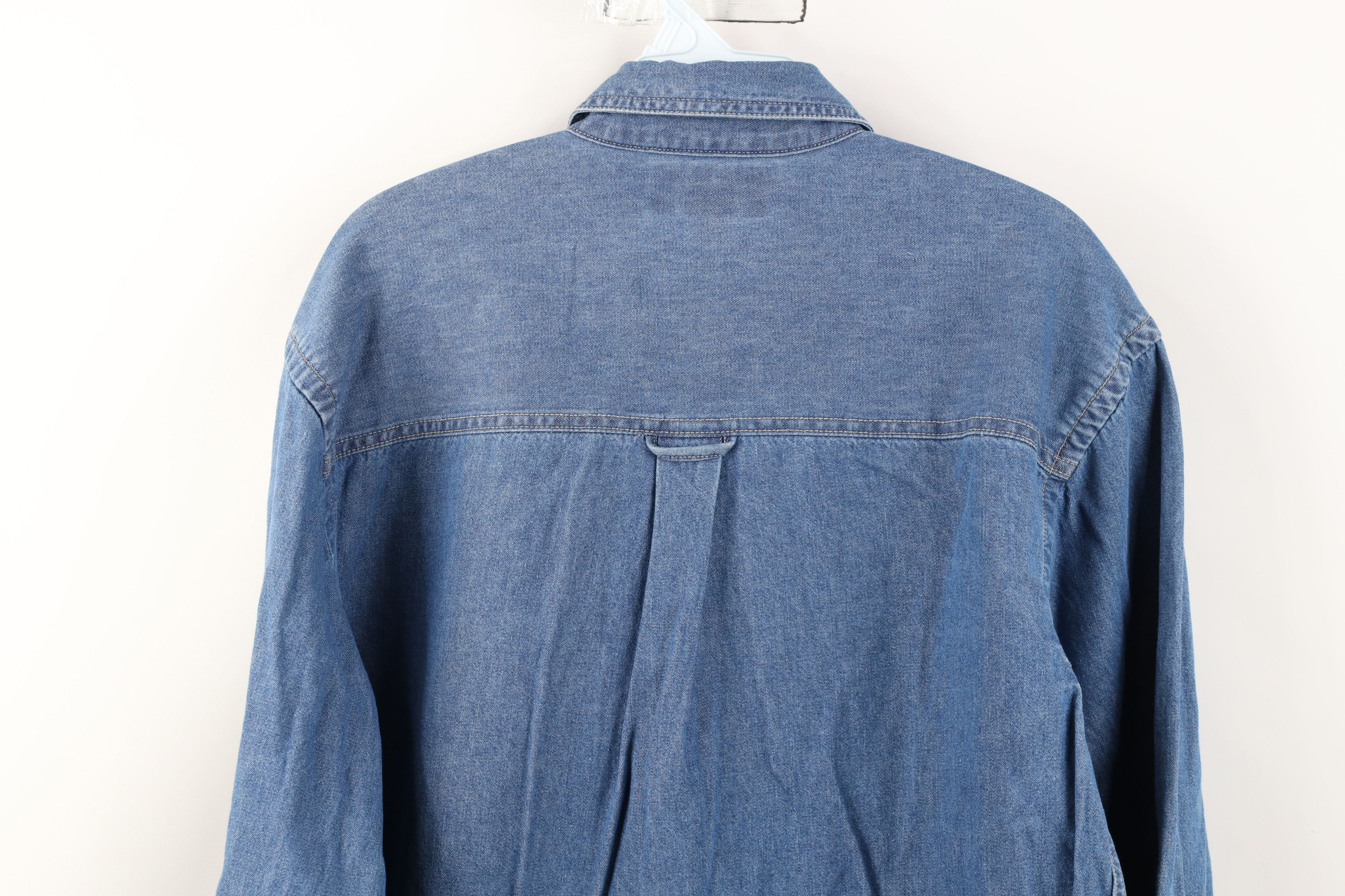 Vintage Vintage 90s John Deere Tractors Denim Button Down Shirt Size US S / EU 44-46 / 1 - 10 Thumbnail