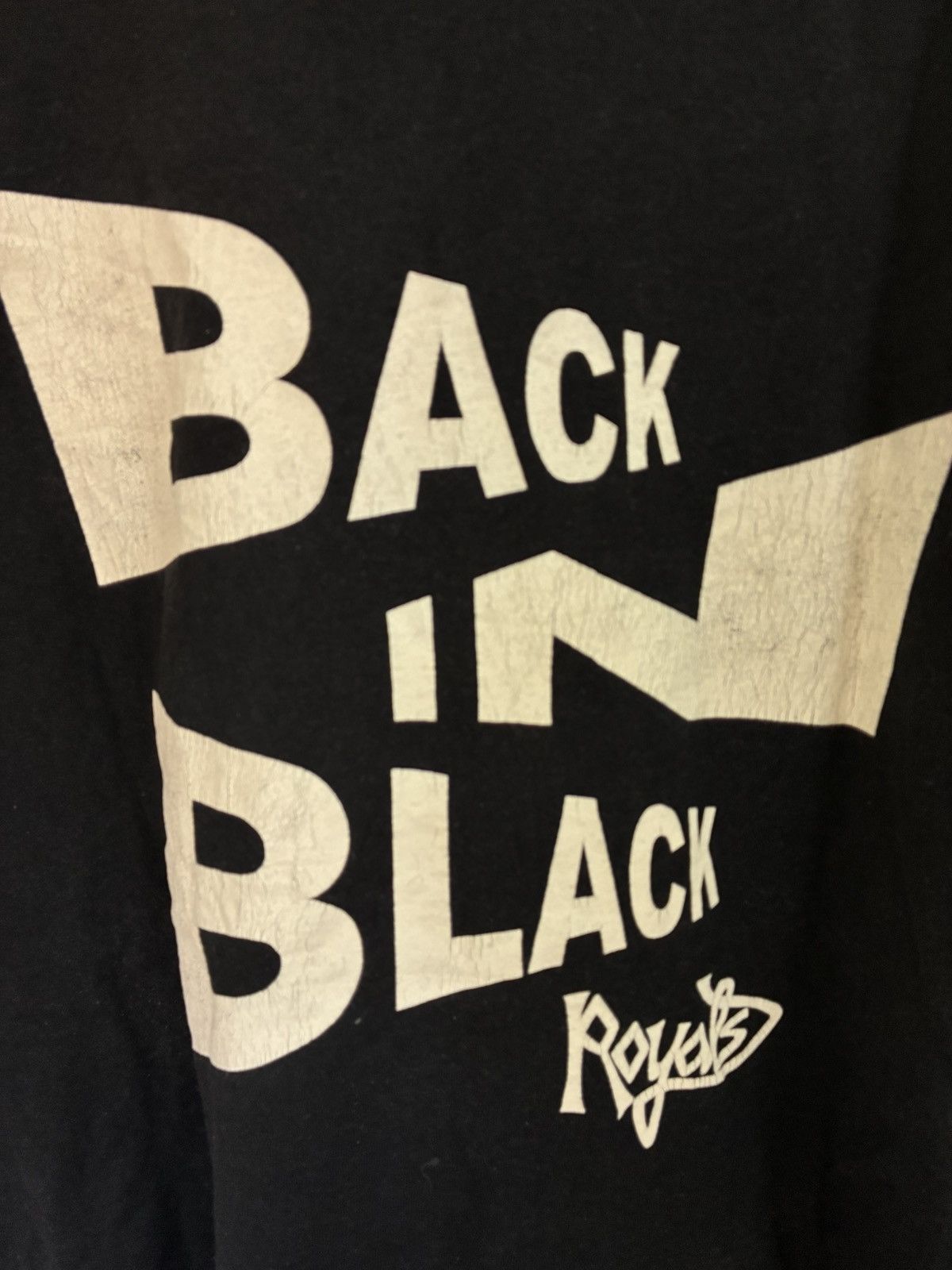 Vintage Vintage 90s Royals Back in Black streetwear t shirt Size US XL / EU 56 / 4 - 6 Thumbnail