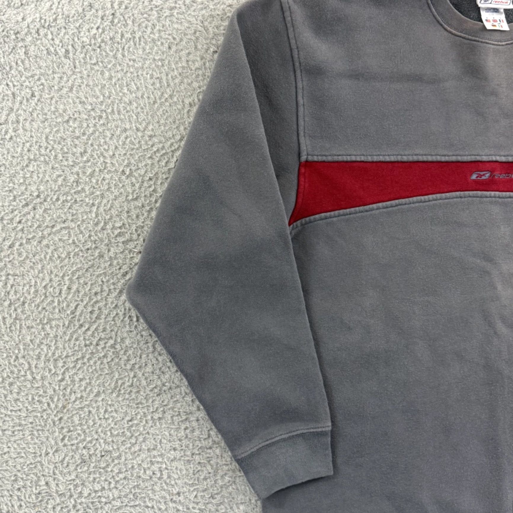 Reebok VINTAGE Reebok Sweatshirt Mens M Gray Logo Pullover Hooded Pockets 90s Retro Streetwear Size US M / EU 48-50 / 2 - 4 Thumbnail