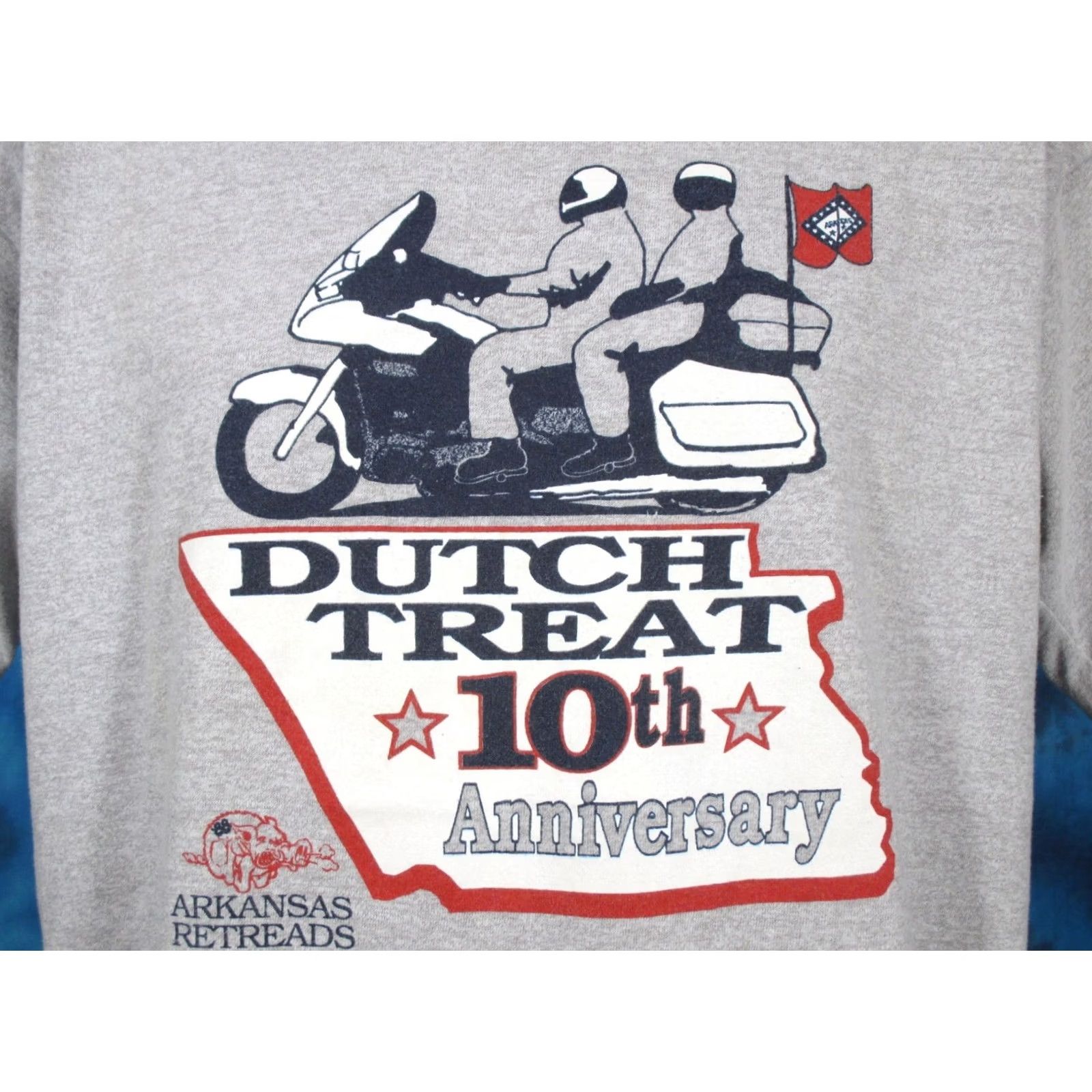 Vintage VINTAGE 1988 ARKANSAS BIKER RALLY T-Shirt LARGE single stitch motorcycle 80s Mens Size US L / EU 52-54 / 3 - 2 Thumbnail