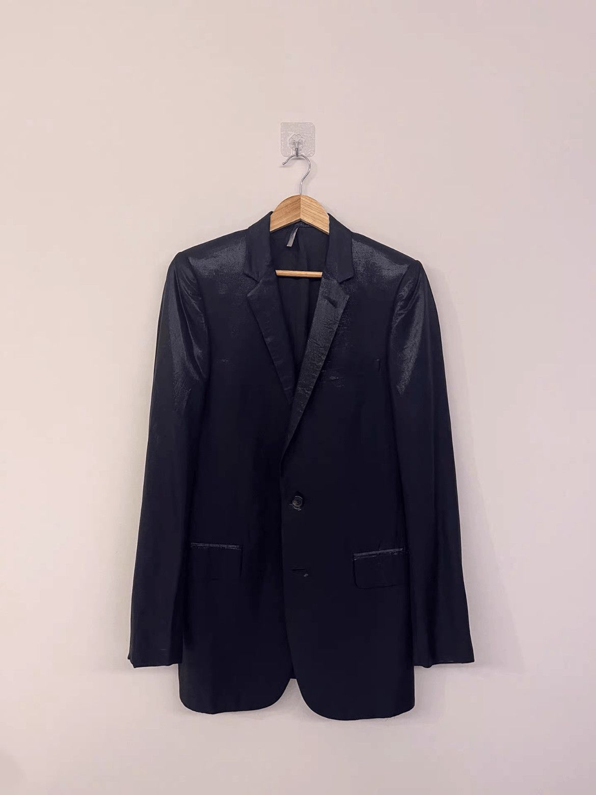 Dior Dior Sz 48 Dior Homme 02AW Shinning Shoulder Blazer Jacket Size US M / EU 48-50 / 2 - 1 Thumbnail