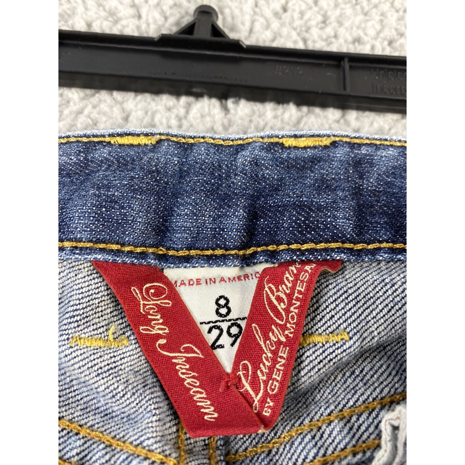 Lucky Brand Lucky Brand Women's Jeans Size 8 Low Rise Straight Blue Denim Cotton Blend Modern Slim Fit Size 30" / US 8 / IT 44 - 4 Thumbnail