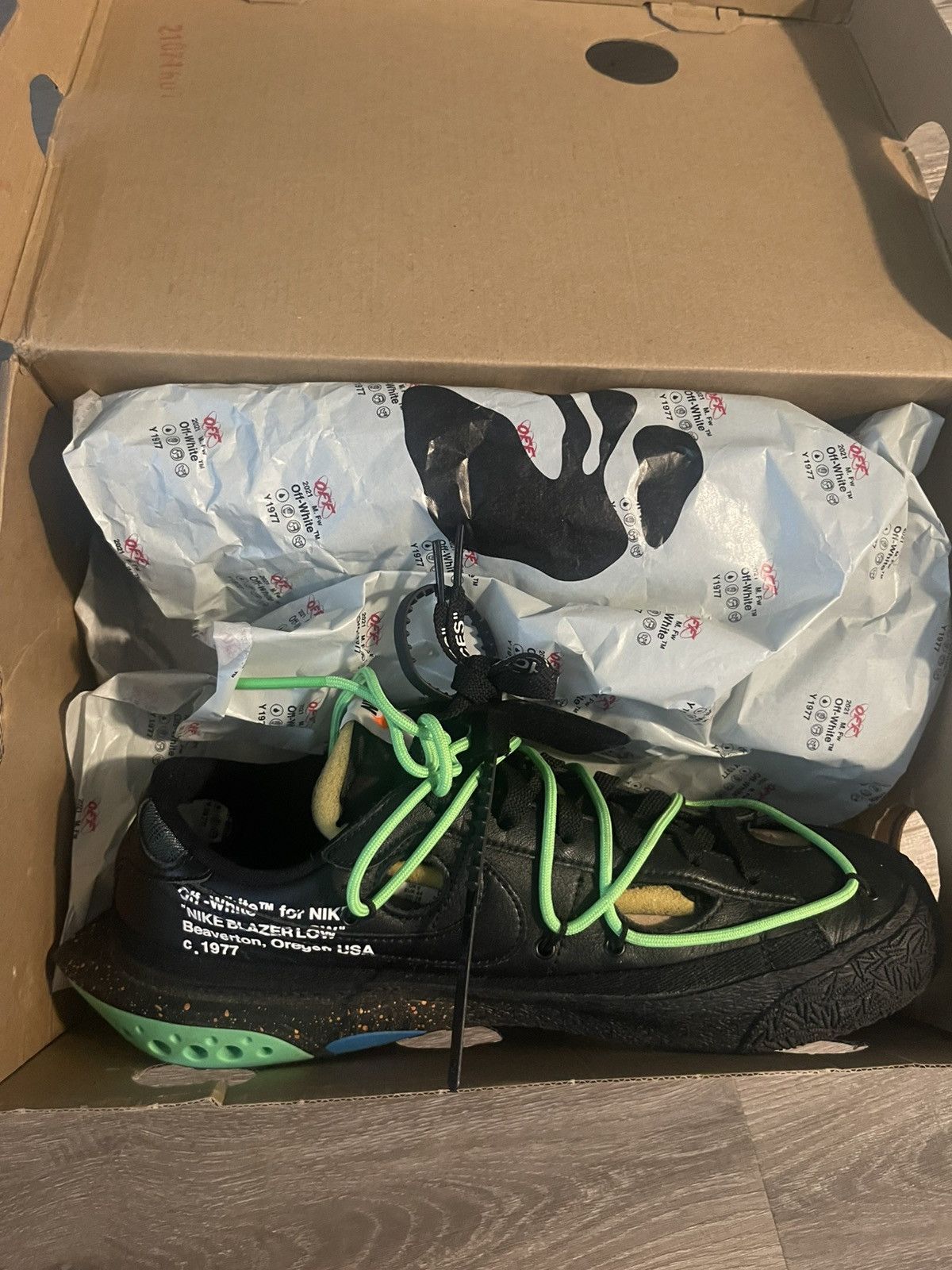 Nike × Off-White × Virgil Abloh BLAZER LOW ‘77 OFF-WHITE NIKE Size US 10 / EU 43 - 1 Thumbnail