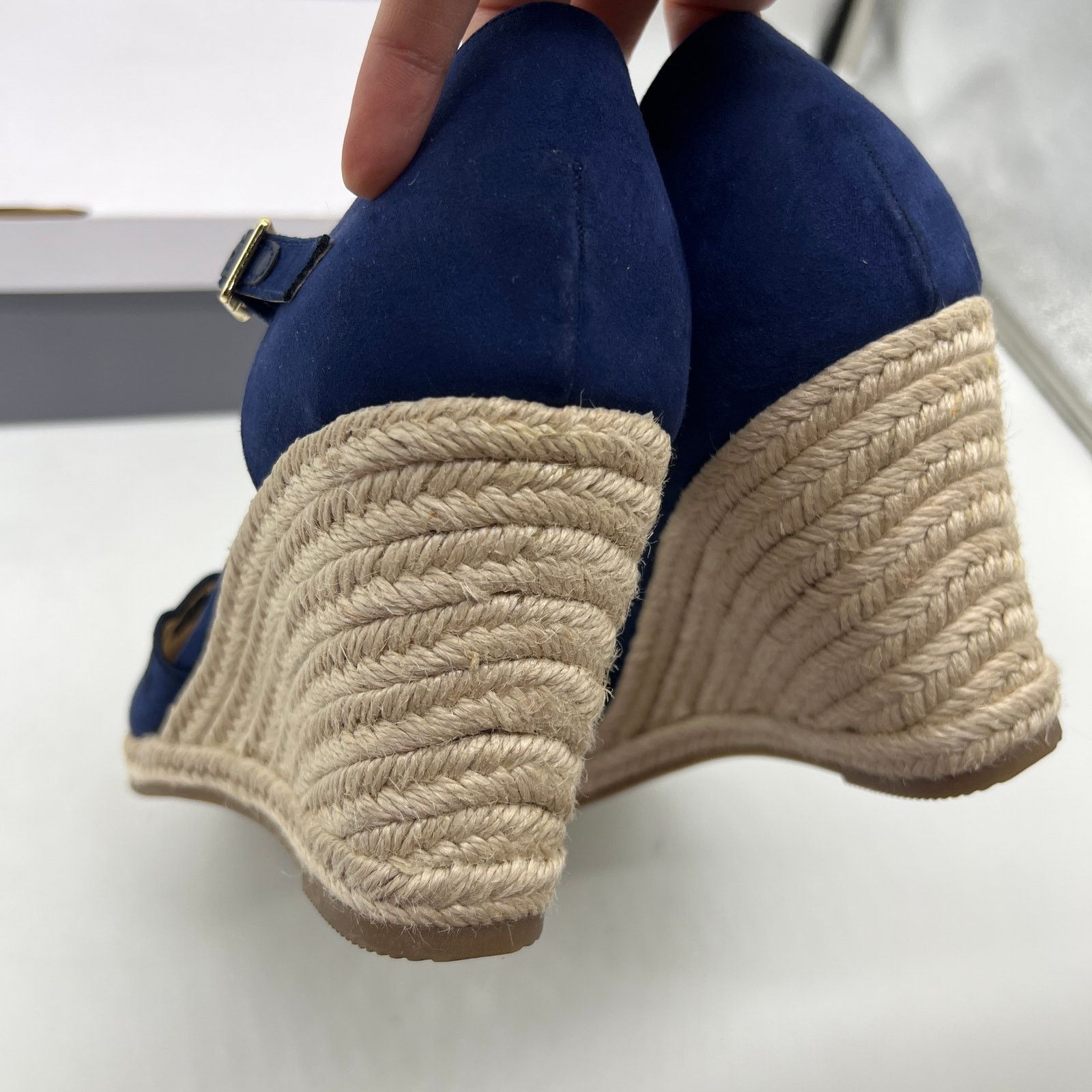 Other Liz Claiborne Morgan Women's Wedge Heels Blue Navy Size 11M Size US 11 / IT 41 - 9 Thumbnail