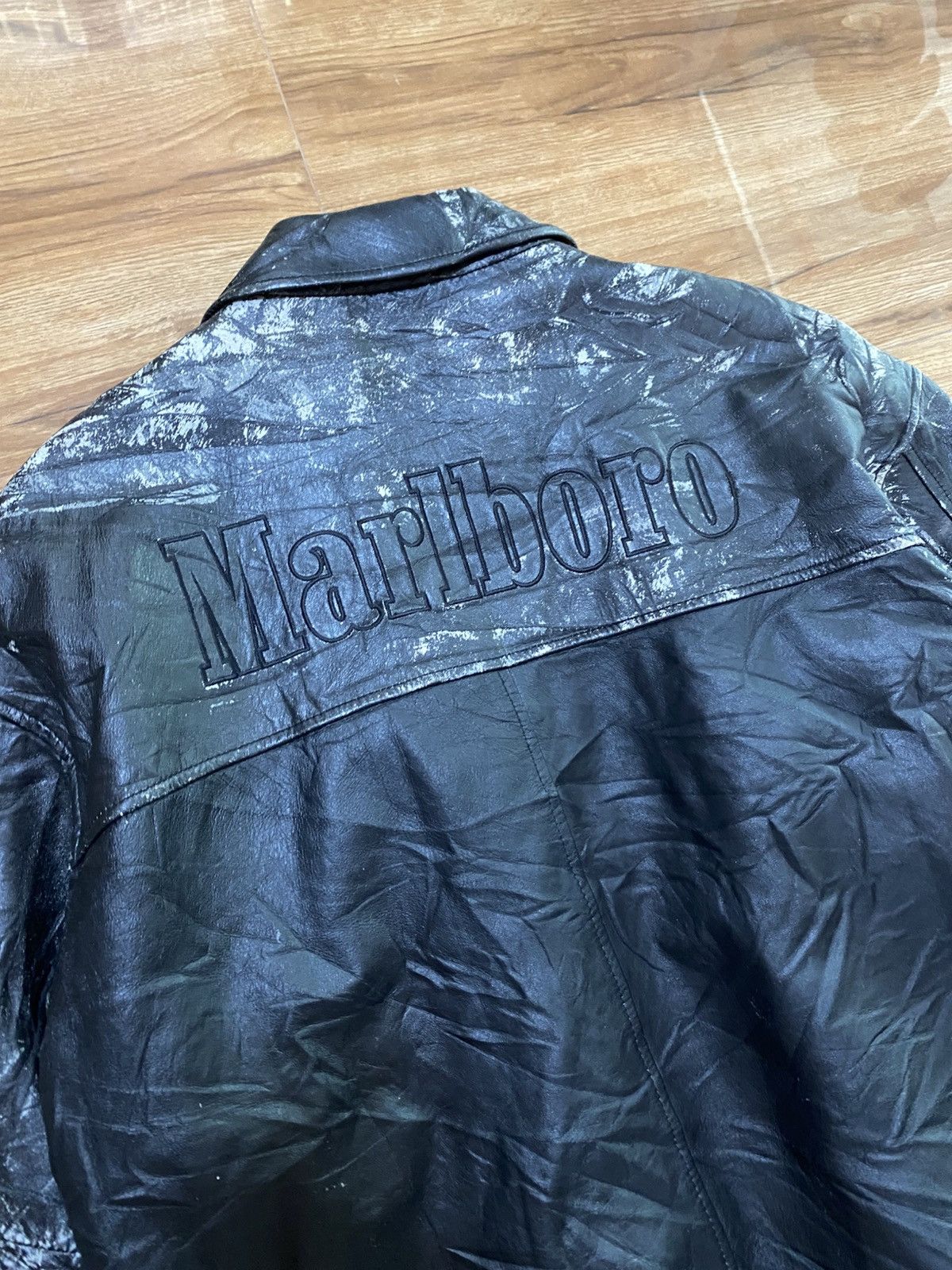 The Marlboro leather jacket has very cool details