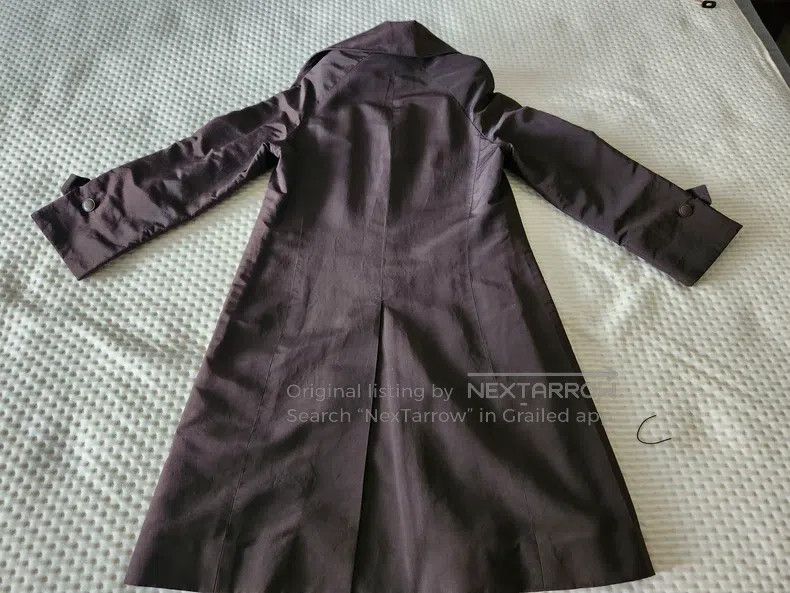 Hermes Hermes Medium-length trench coat, 100% silk fabric, with t Size XS / US 0-2 / IT 36-38 - 4 Thumbnail