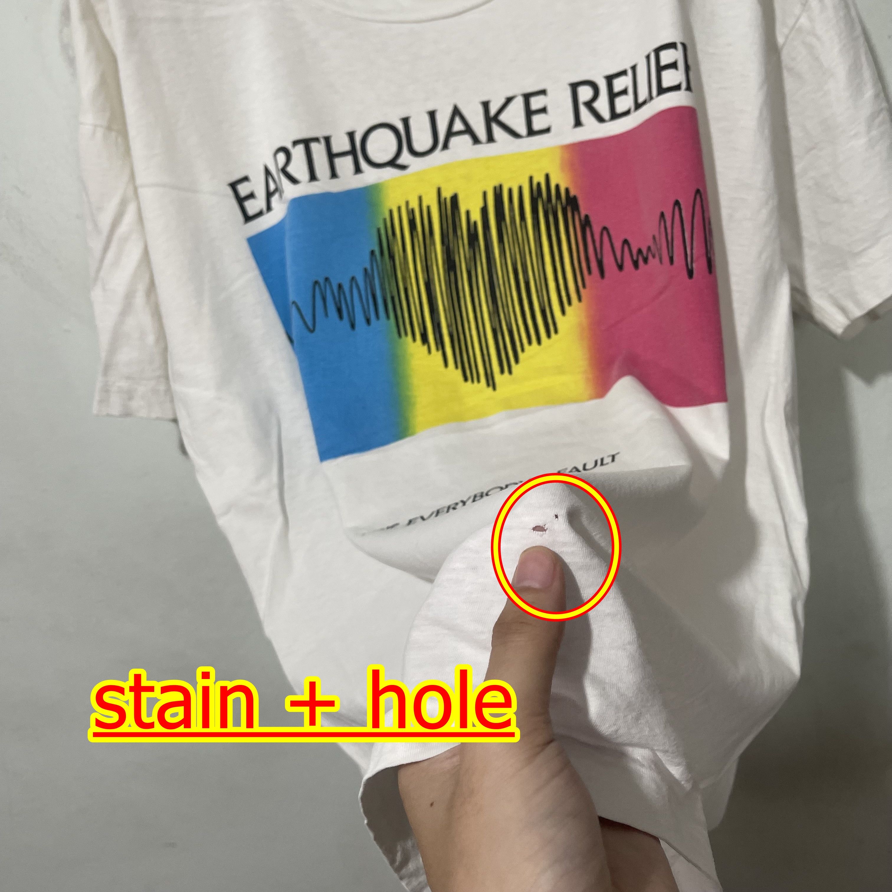 Vintage Vintage 1989 Bill Graham Earthquake Relief Concert Shirt Size US L / EU 52-54 / 3 - 6 Thumbnail
