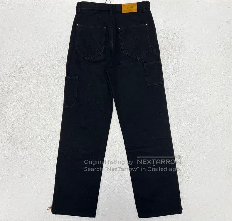 Louis Vuitton Louis Vuitton Black Zip Old-print Lumberjack Pants Size US 29 - 2 Thumbnail