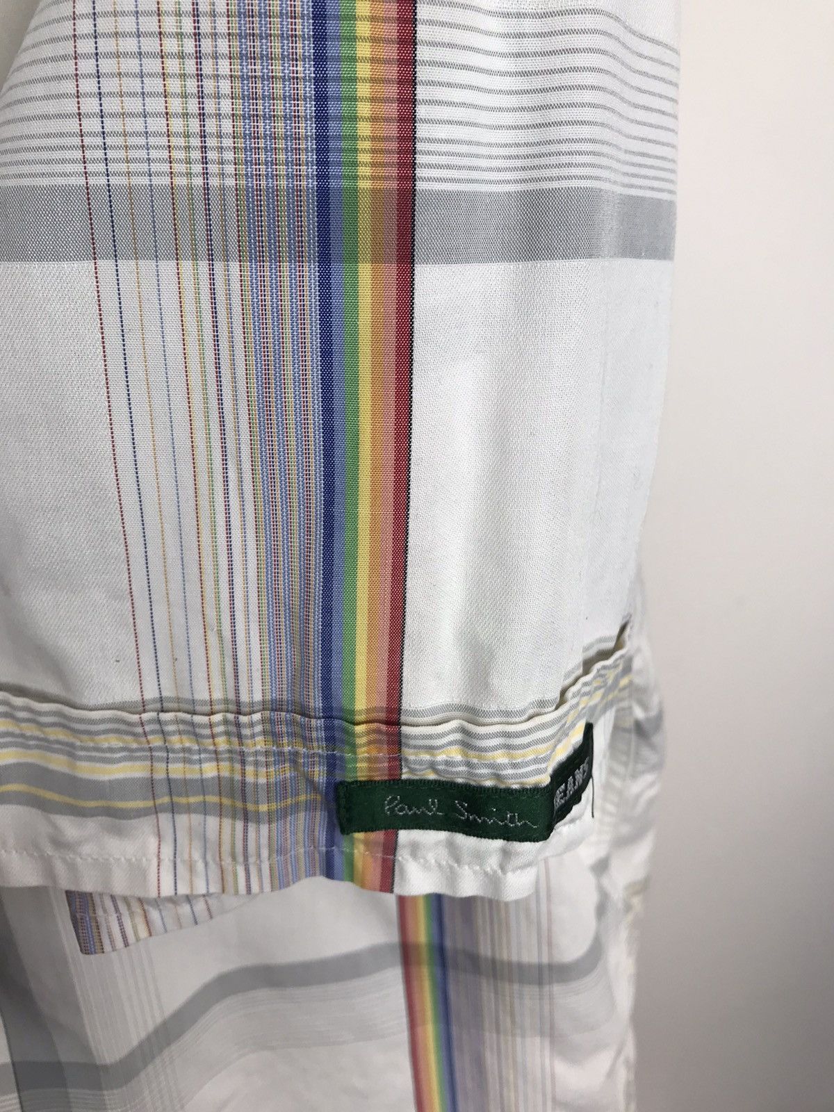 Paul Smith Vintage Paul Smith Rainbow Short Sleeve Shirt Size US L / EU 52-54 / 3 - 4 Thumbnail