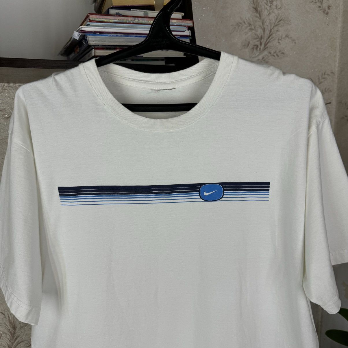 Nike × Vintage Vintage 00s Nike T shirt Centre Logo Tn Drill White XL Mens Size US XL / EU 56 / 4 - 7 Thumbnail