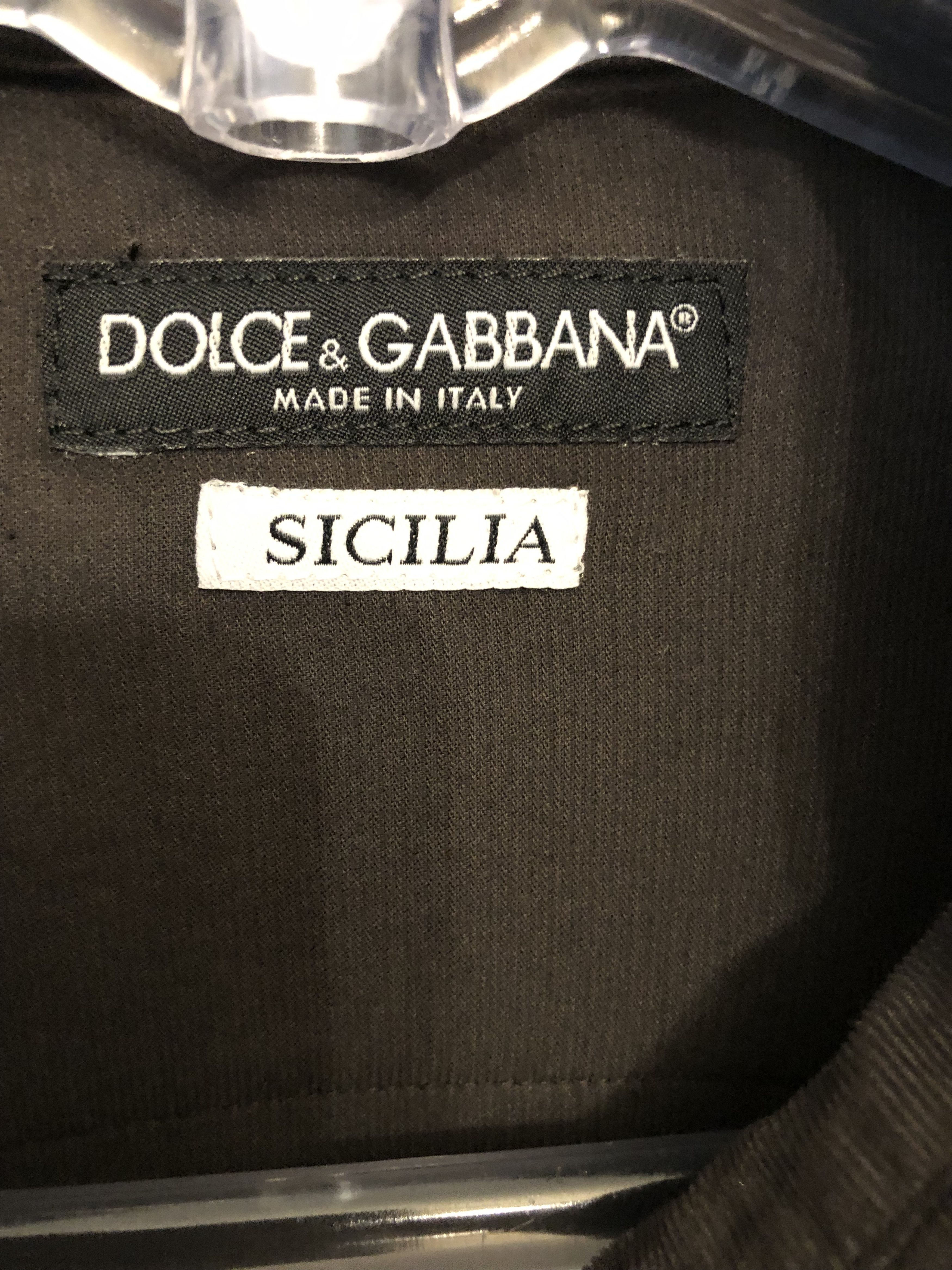 Dolce & Gabbana Velvet Western Shirt Size US M / EU 48-50 / 2 - 3 Thumbnail