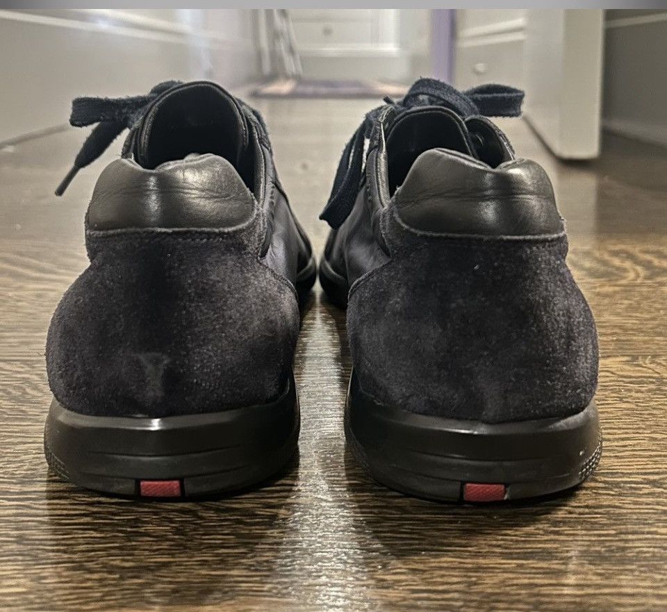 Prada PRADA Suede Leather Nylon Sneakers Size US 12 / EU 45 - 8 Thumbnail