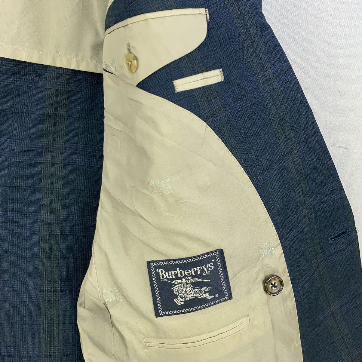 Burberry Vintage Burberrys Plaid Double Breasted Blazer Coat Size L / US 10 / IT 46 - 7 Thumbnail