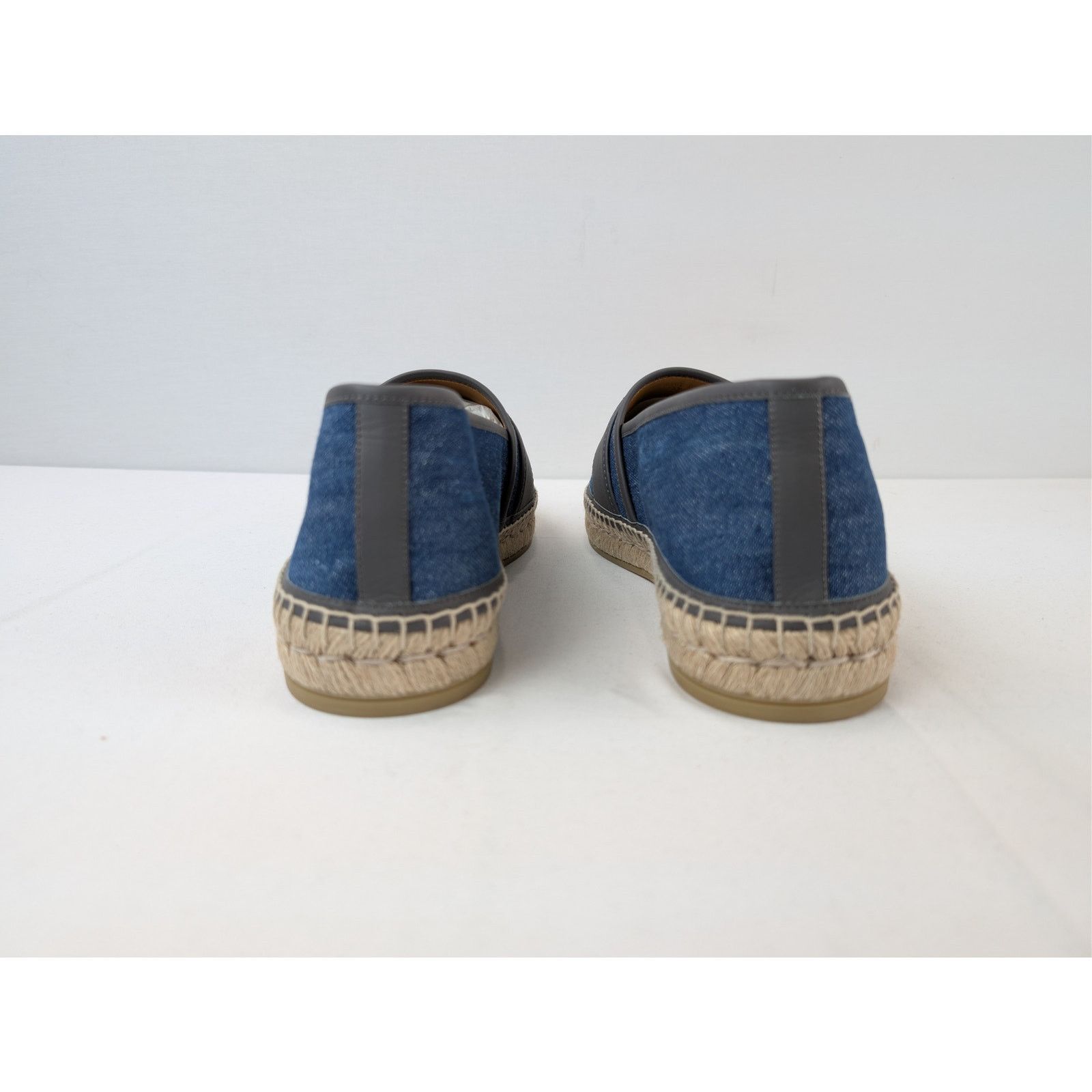 Gucci o1rshd1 espadrilles Tank Denim Softy Loafers Shoe boots Blue Size US 11.5 / EU 44-45 - 11 Thumbnail