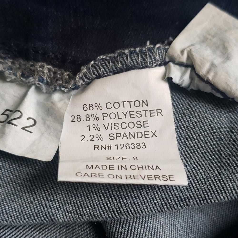 Designer CT1490 Ethyl Ladies Blue Denim Cropped Zipped Ankle Jean 8 Size 30" / US 8 / IT 44 - 6 Thumbnail