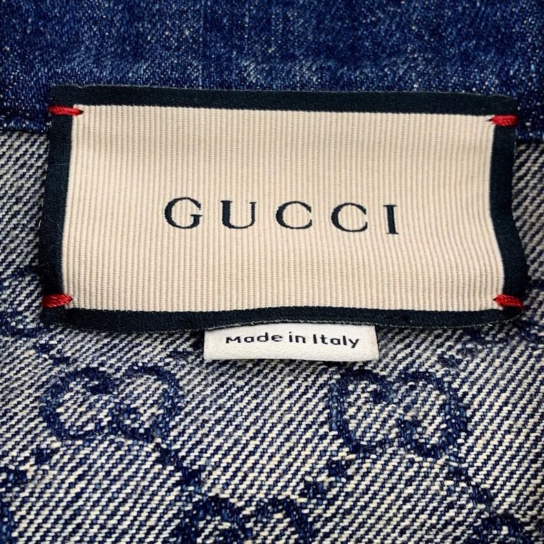 Gucci Gucci Dark blue logo jacquad full print cotton lapel singl Size XS / US 0-2 / IT 36-38 - 5 Thumbnail