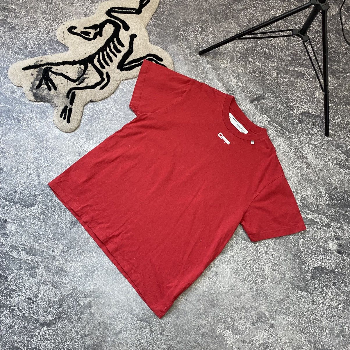 Off-White Luxury Off White Big Graphic Logo y2k designer tee Size US S / EU 44-46 / 1 - 6 Thumbnail