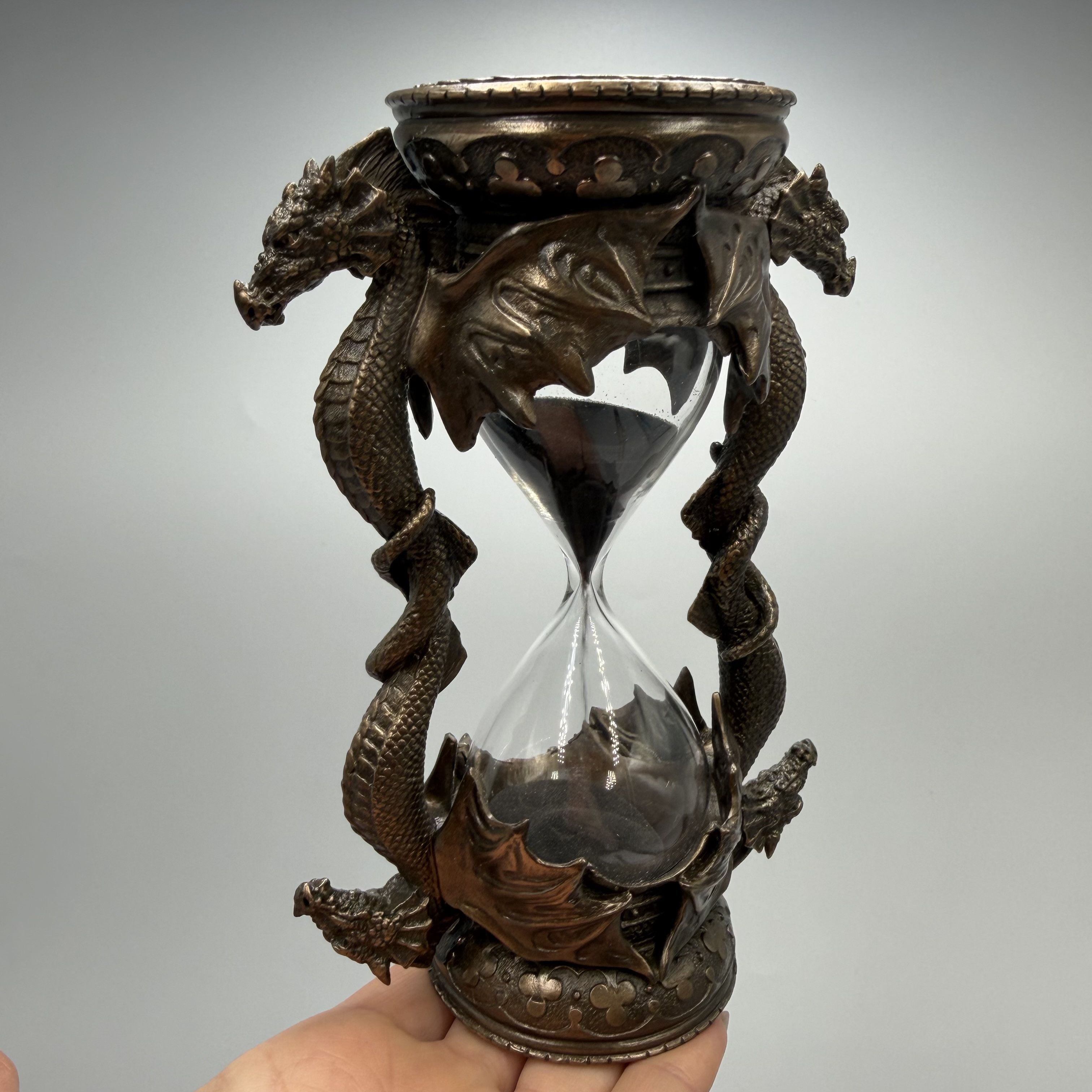 Other Dragon Hourglass Bronze Finish Polystone Sand Timer Size ONE SIZE - 10 Thumbnail