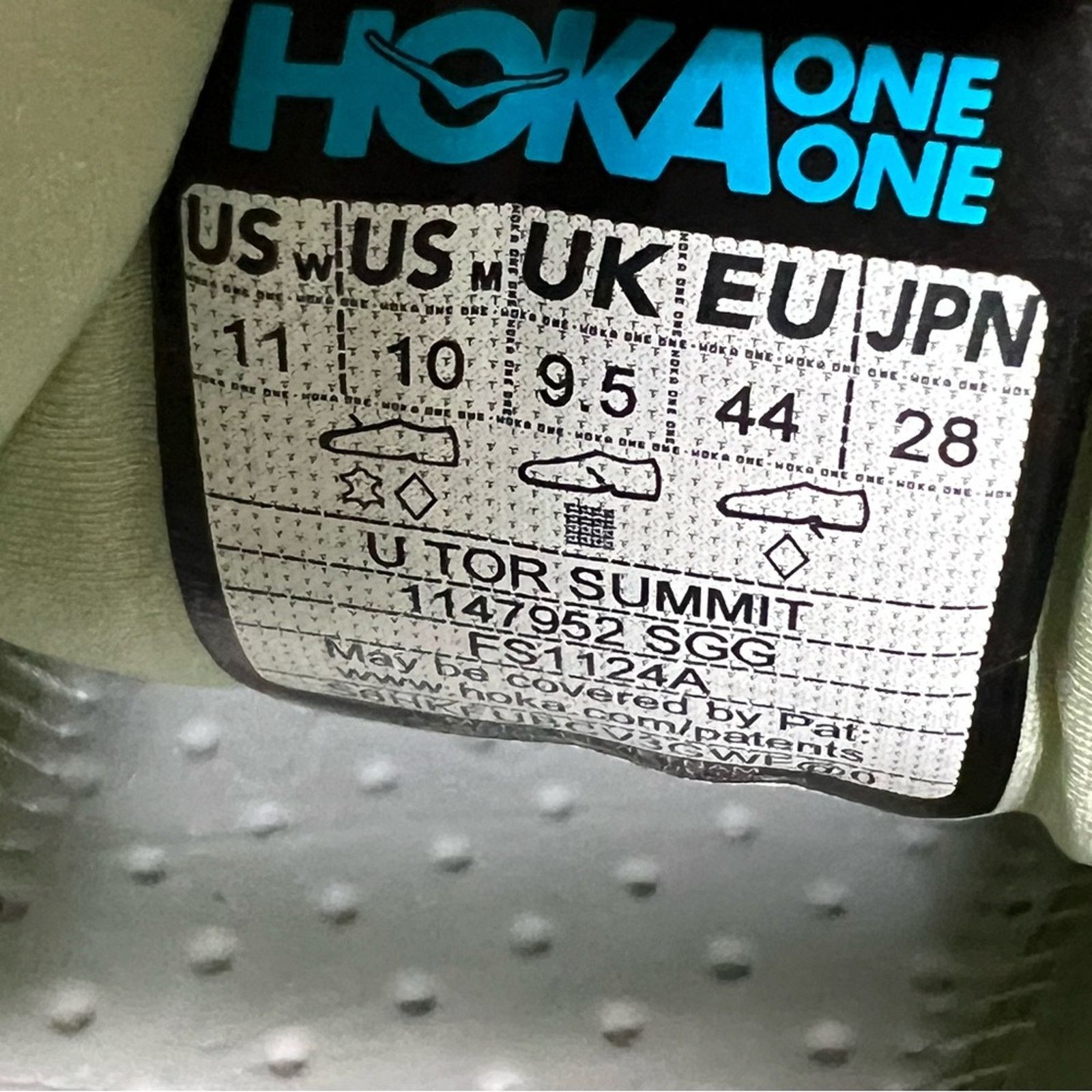 Hoka Hoka One U Tor Summit Seed Green Eggnog Shoes Men 10 W11 Size US 10 / EU 43 - 10 Thumbnail