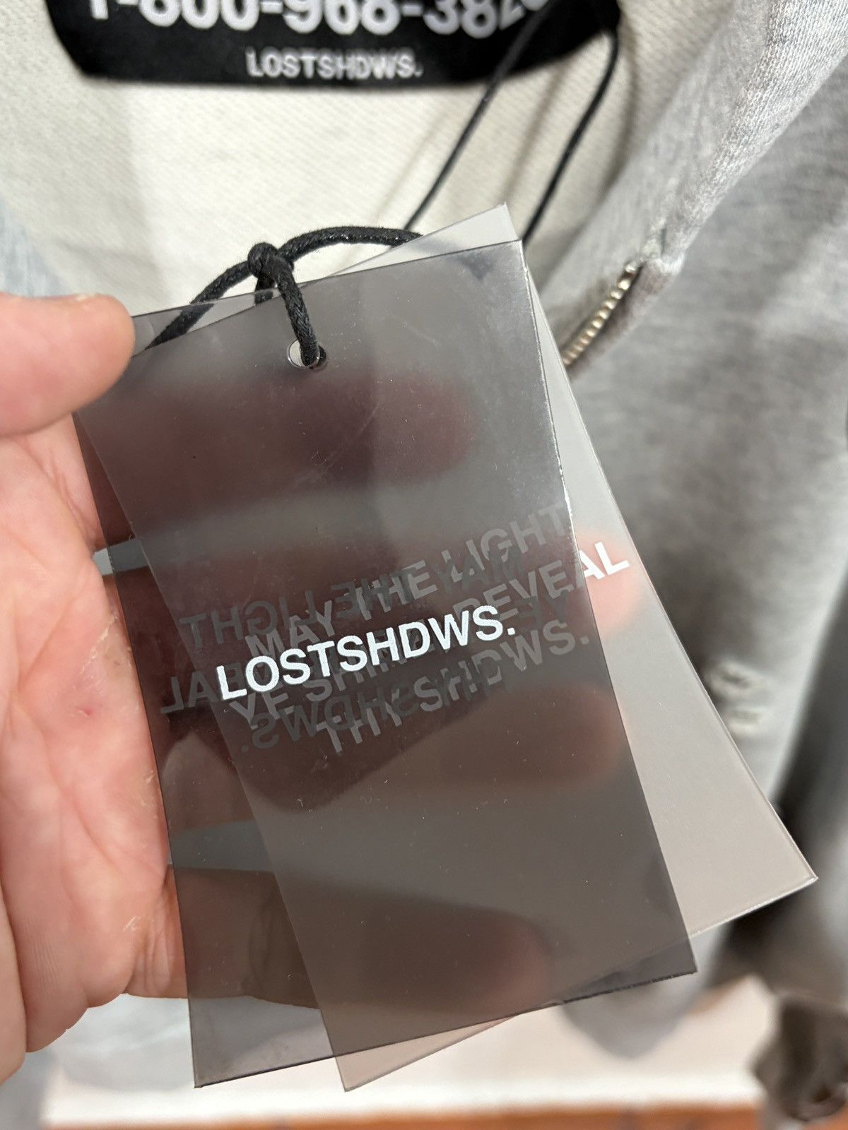 LOSTSHDWS Lostshdws Acid Wash Grey Hoodie Size US S / EU 44-46 / 1 - 6 Thumbnail