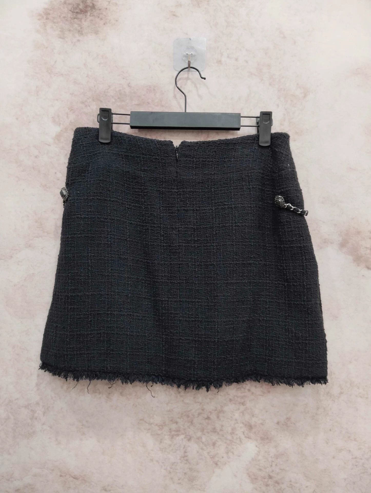 Chanel Chanel Ranch Chain Woven Black Skirt 38 95 New Size 27" / US 4 / IT 40 - 2 Thumbnail