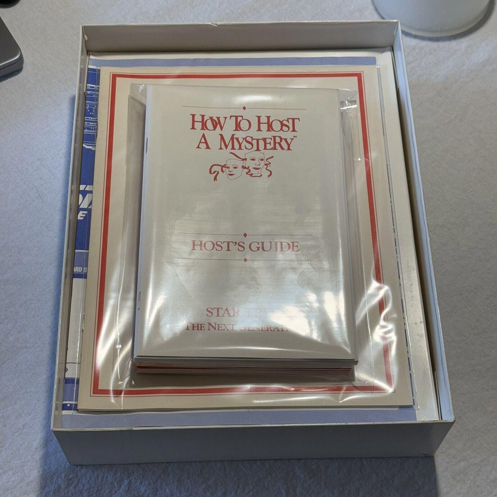 Designer VTG How to Host a Mystery: Star Trek Next Generation Game Size ONE SIZE - 3 Thumbnail