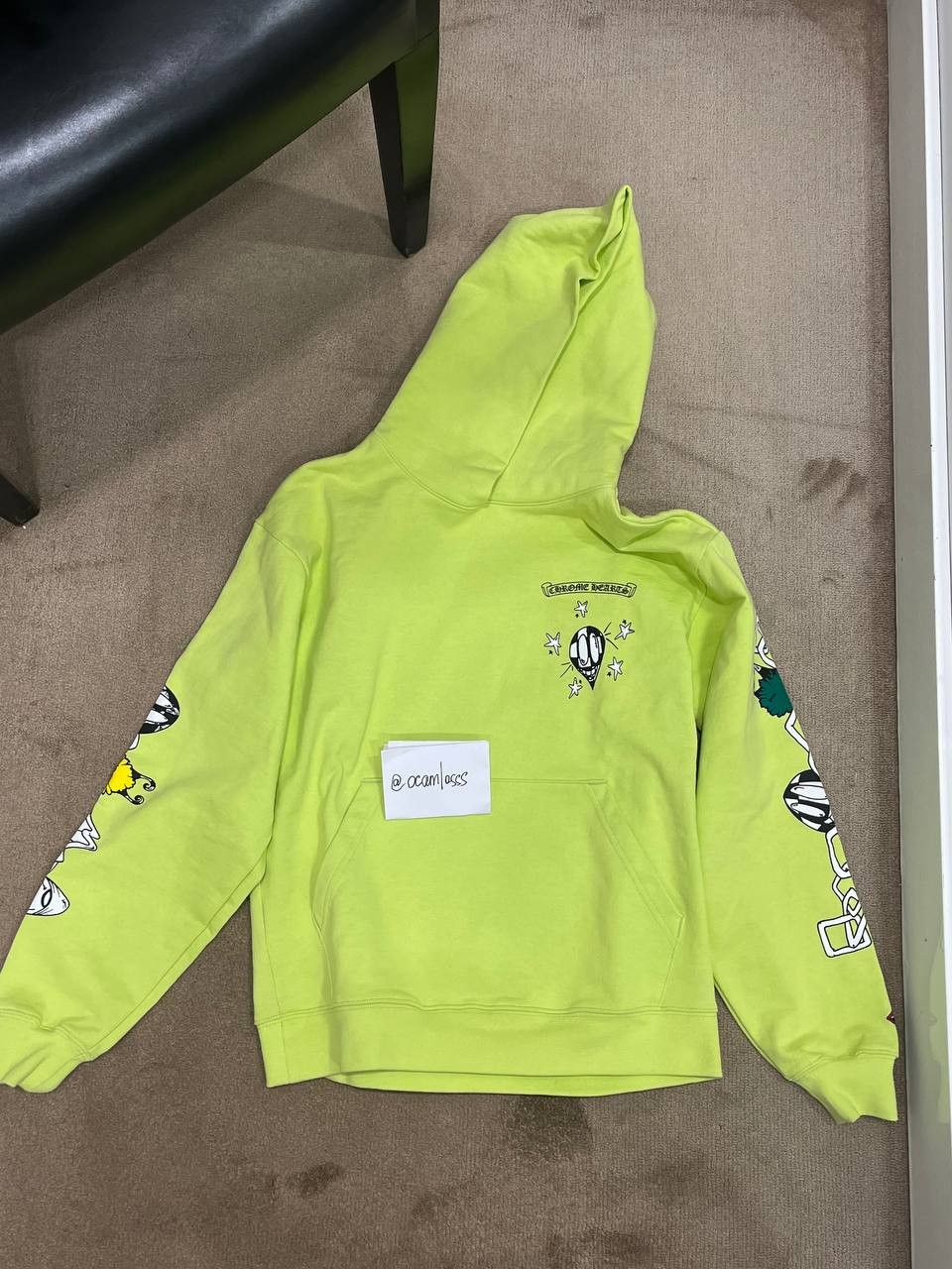 パーカー・フーディ Chrome Hearts Matty Boy Link Hoodie Lime Green Lime Green Chrome Hearts Matty Boy Link Hoodie