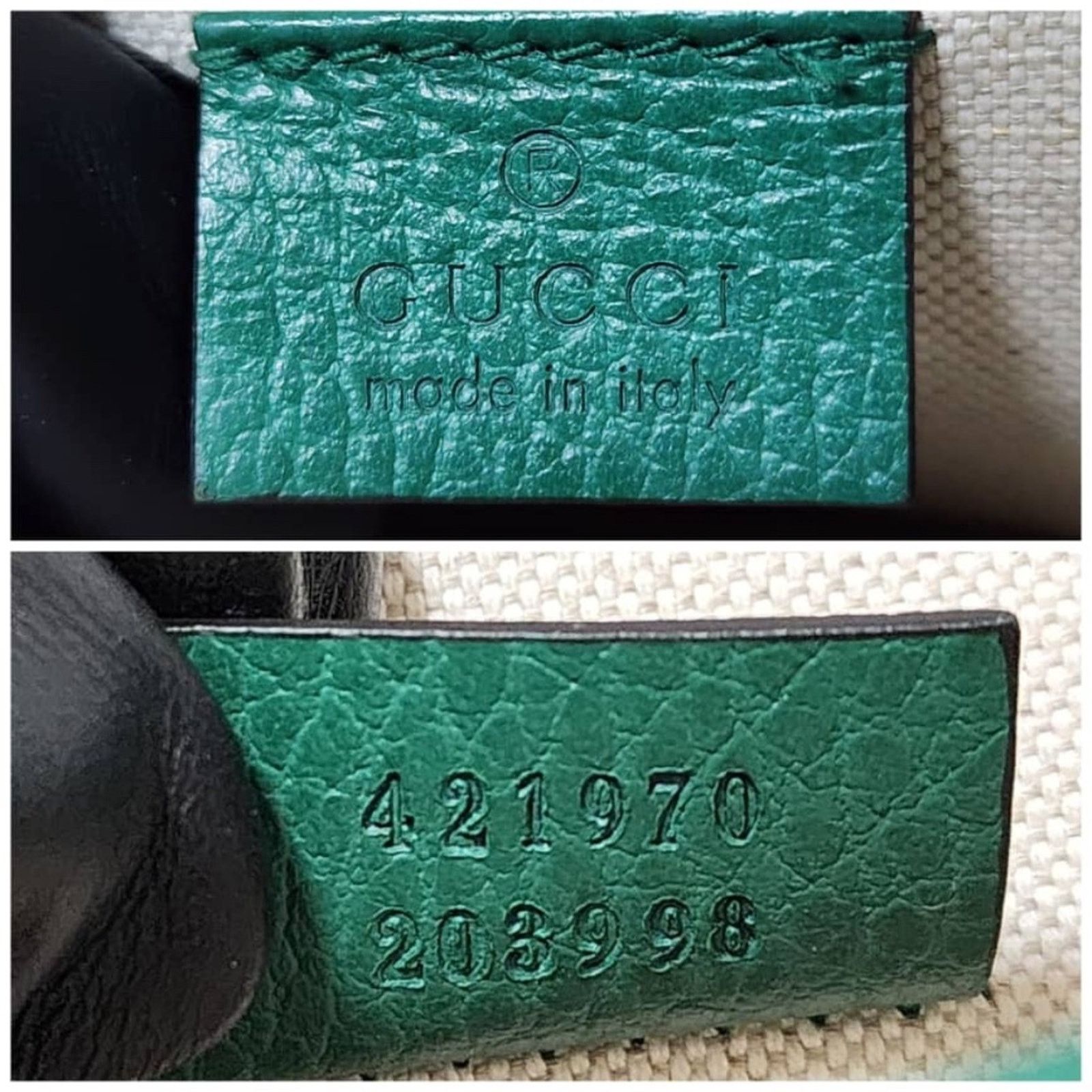 Gucci Authentic Gucci Small Leather Dionysus Crossbody Bag Green Size ONE SIZE - 2 Thumbnail