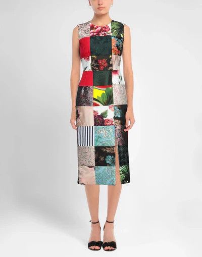 Dolce & Gabbana o1y0825 Midi Dress in Multicolor Size S / US 4 / IT 40 - 2 Thumbnail