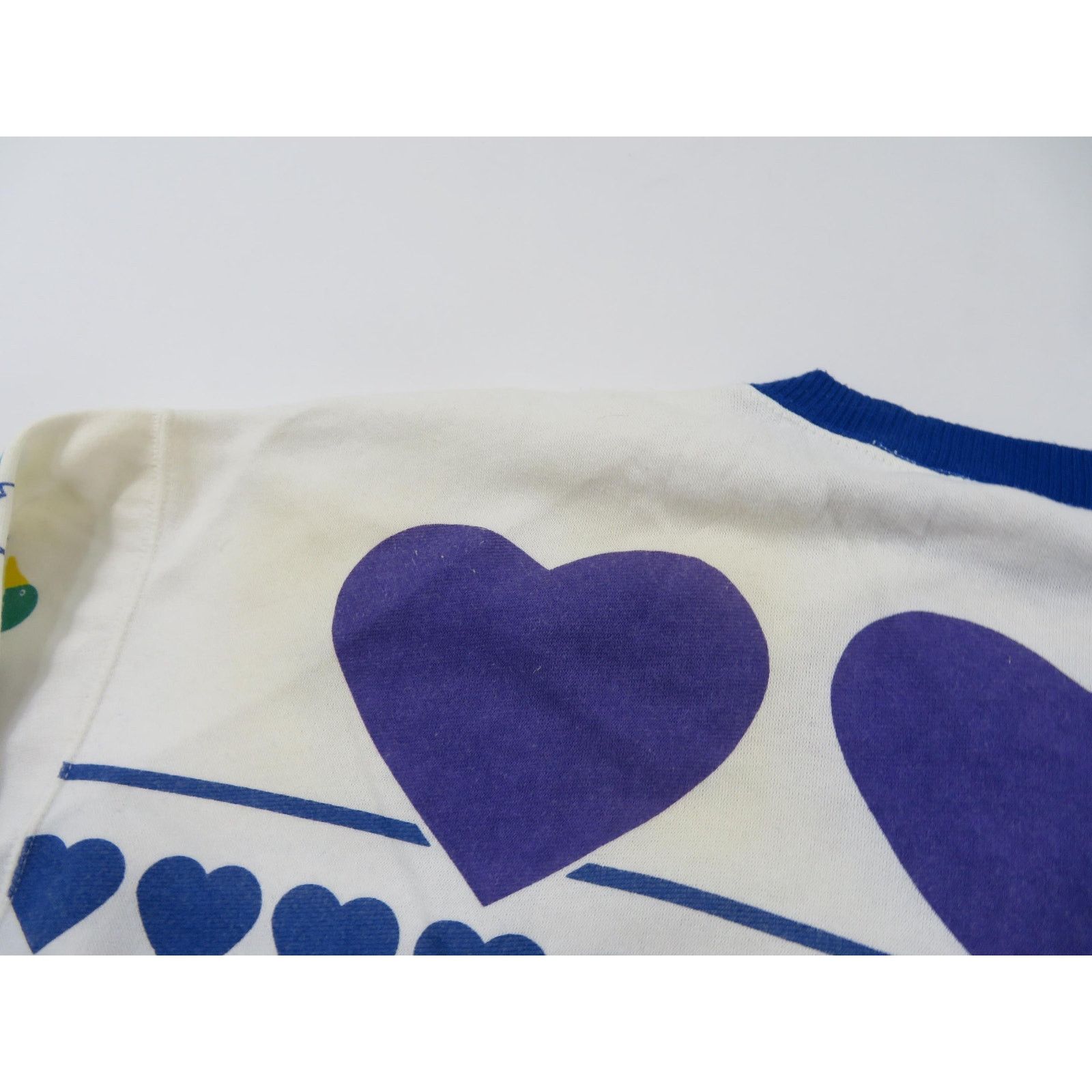 Other Ducks and Hearts Geometric Graphic Sweatshirt Womens L 1990s Size L / US 10 / IT 46 - 5 Thumbnail
