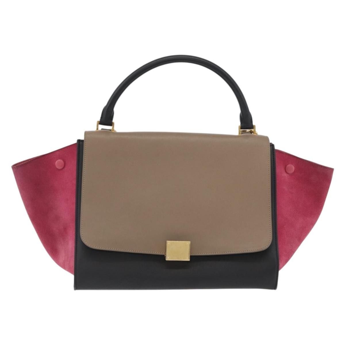 Celine Celine Trapeze Bag Leather with Suede Size ONE SIZE - 1 Thumbnail