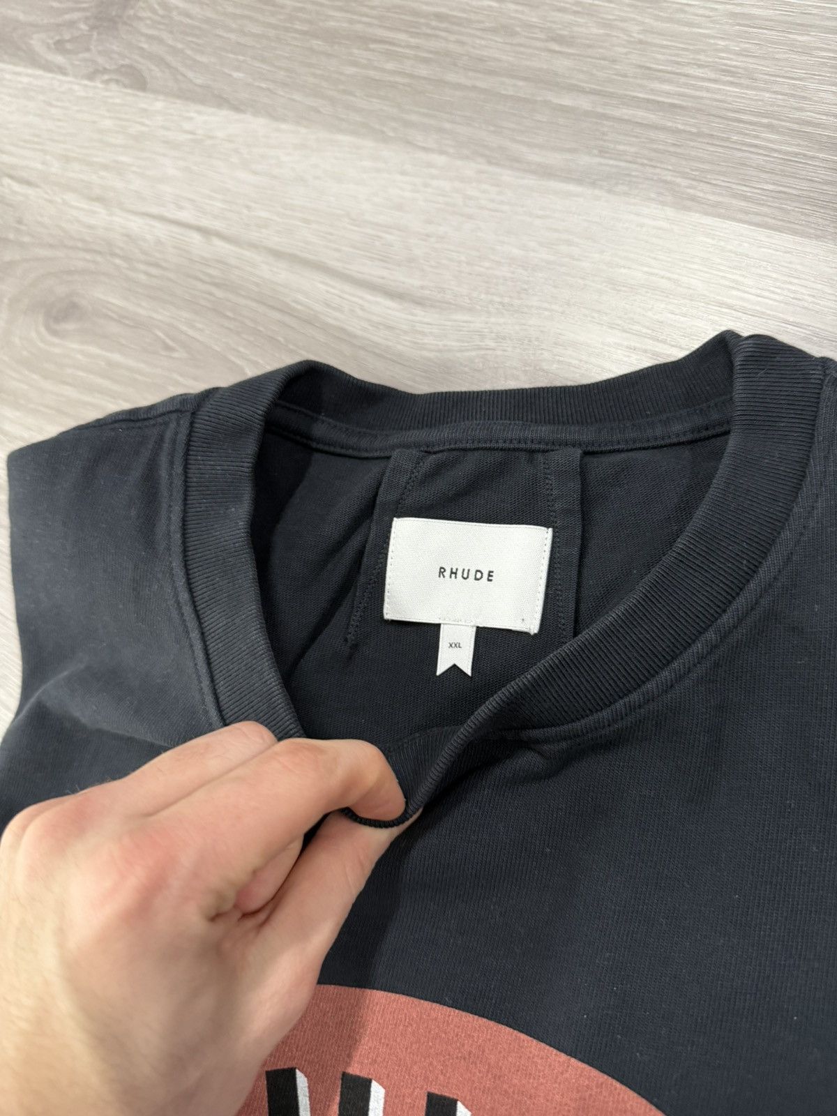 Rhude RHUDE Les Deux Alpes Ski Club Tee – Black Size US XXL / EU 58 / 5 - 3 Thumbnail
