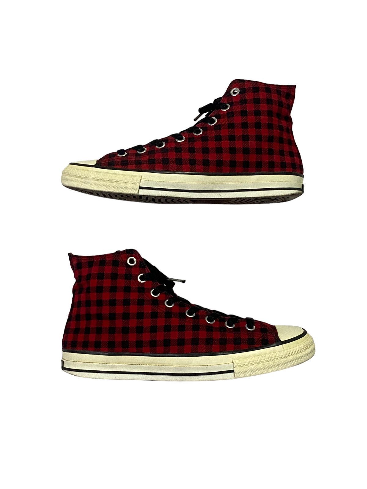 Number (N)ine NUMBER (N)INE Red Plaind Punk Sneakers Size US 9 / EU 42 - 15 Thumbnail