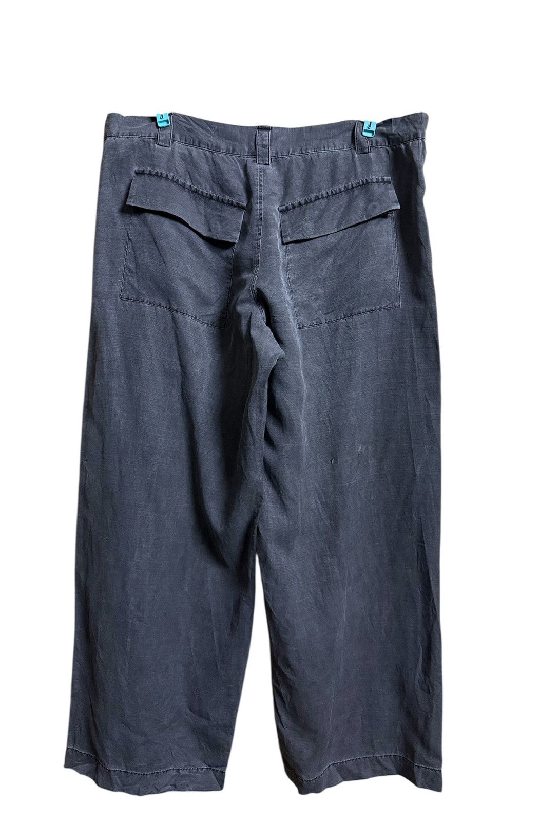 Yohji Yamamoto Y's Yohji Yamamoto Pants Cargo Linne greey Size US 35 - 2 Thumbnail