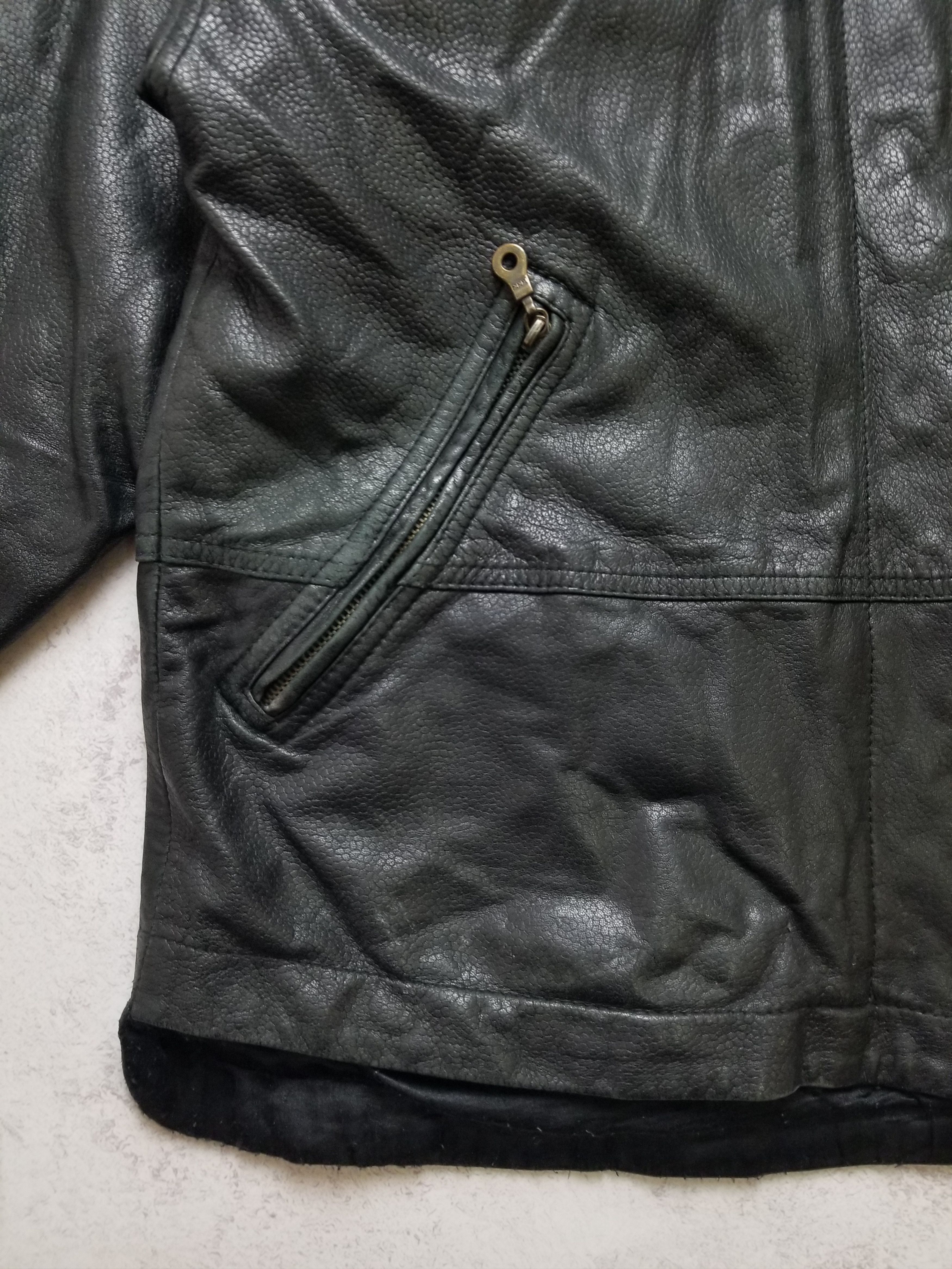 Reebok Vintage Reebok Oiled Lamb Nappa Leather Jacket Men's Size 46 Size US XL / EU 56 / 4 - 13 Thumbnail