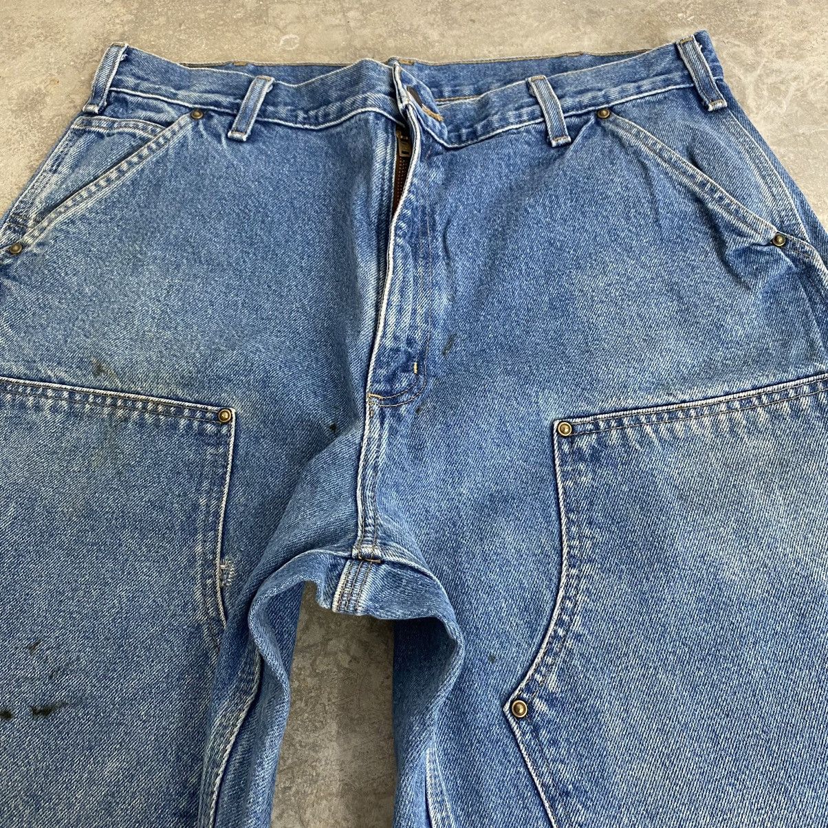 Carhartt VTG Carhartt Double Knee Blue Carpenter Denim Jeans Size US 35 - 12 Thumbnail