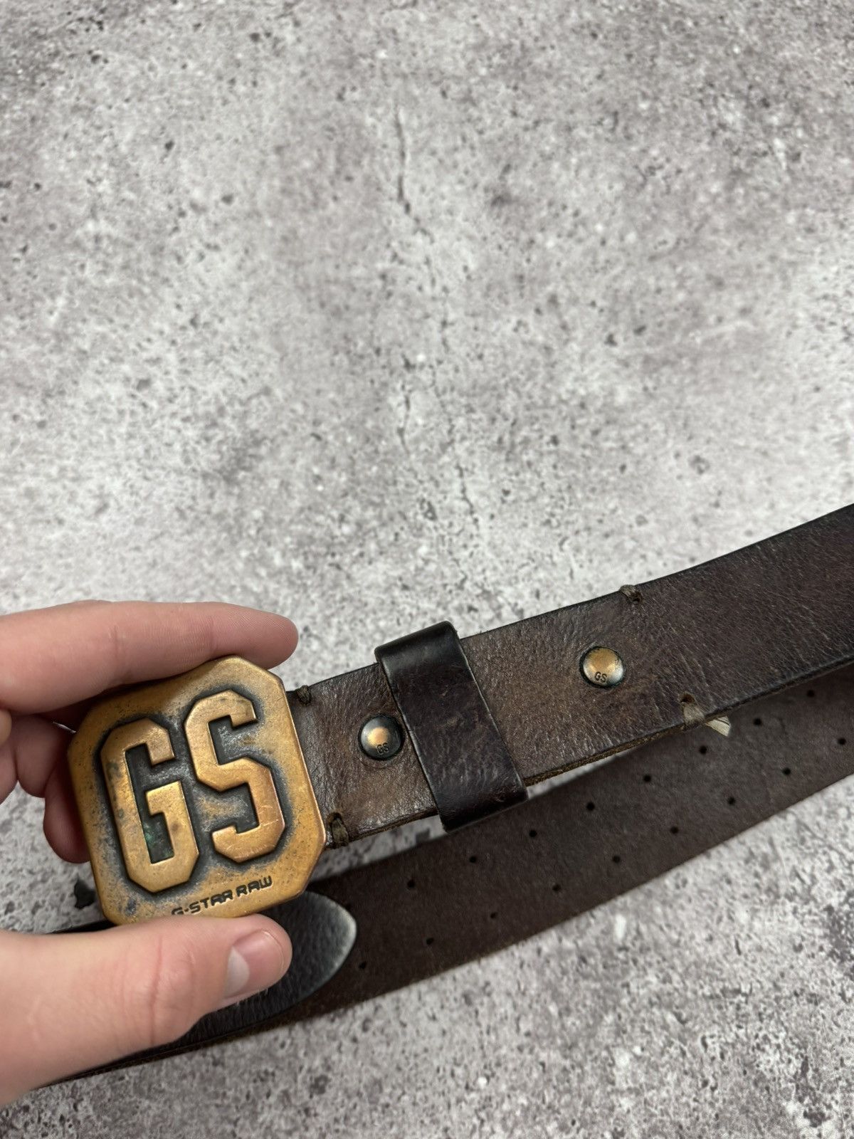 G-Star 00'S NUMBER NINE STYLE G STAR LEATHER RARE Y2K BELT VINTAGE Size ONE SIZE - 5 Thumbnail