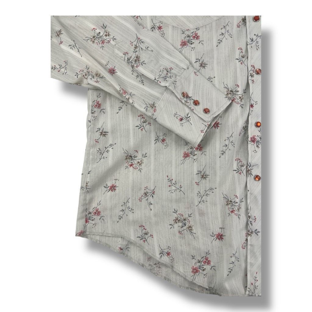 Other Vintage Westerners Lightweight Snap Button Floral Western To Size XL / US 12-14 / IT 48-50 - 4 Thumbnail