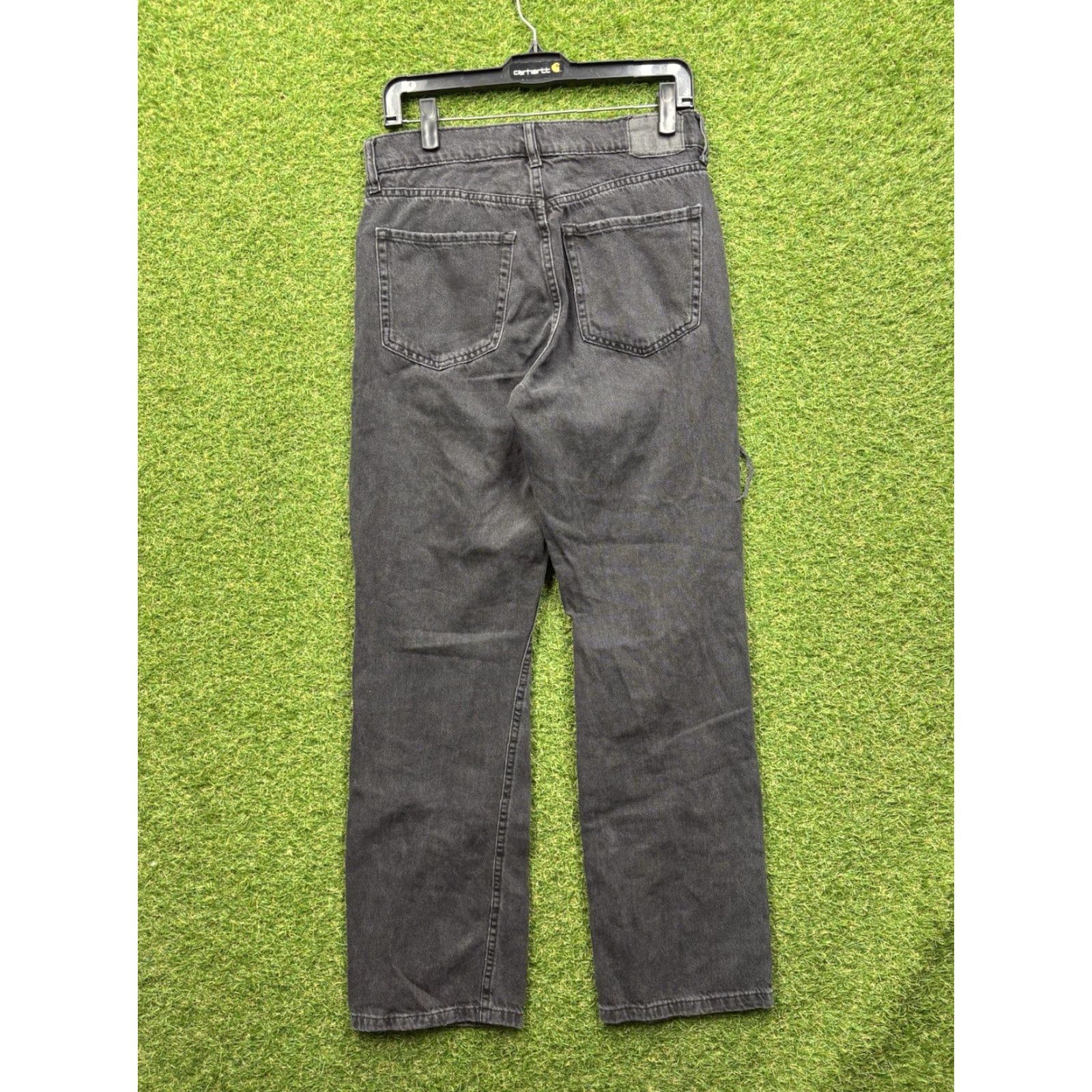 Vintage VINTAGE Aeropostale Jeans Womens 6 Dark Wash Black Denim 90s Baggy Distressed Casual Size 28" / US 6 / IT 42 - 2 Thumbnail